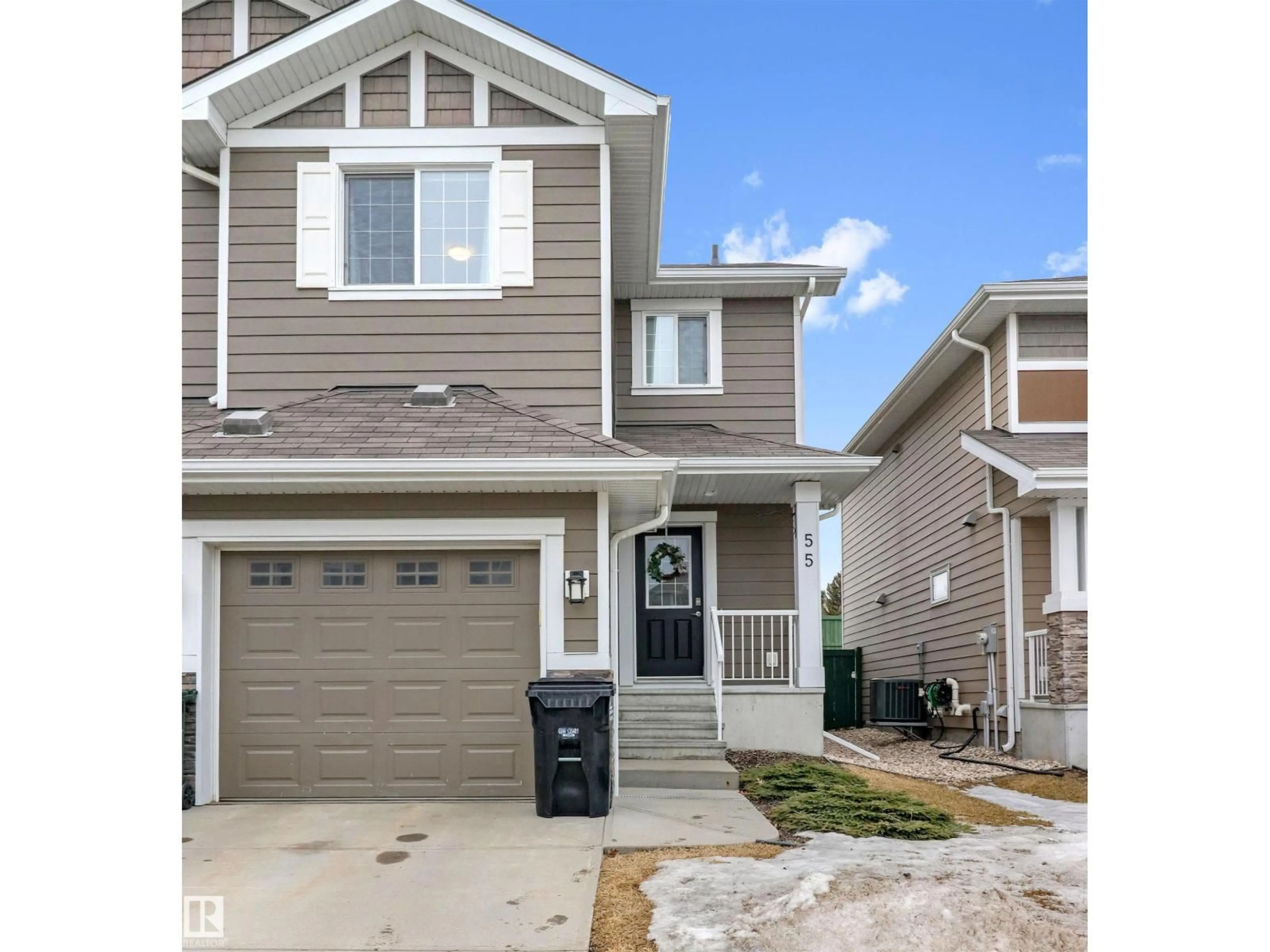 Home with vinyl exterior material, street for 55 219 CHARLOTTE WY, Sherwood Park Alberta T8H0T3