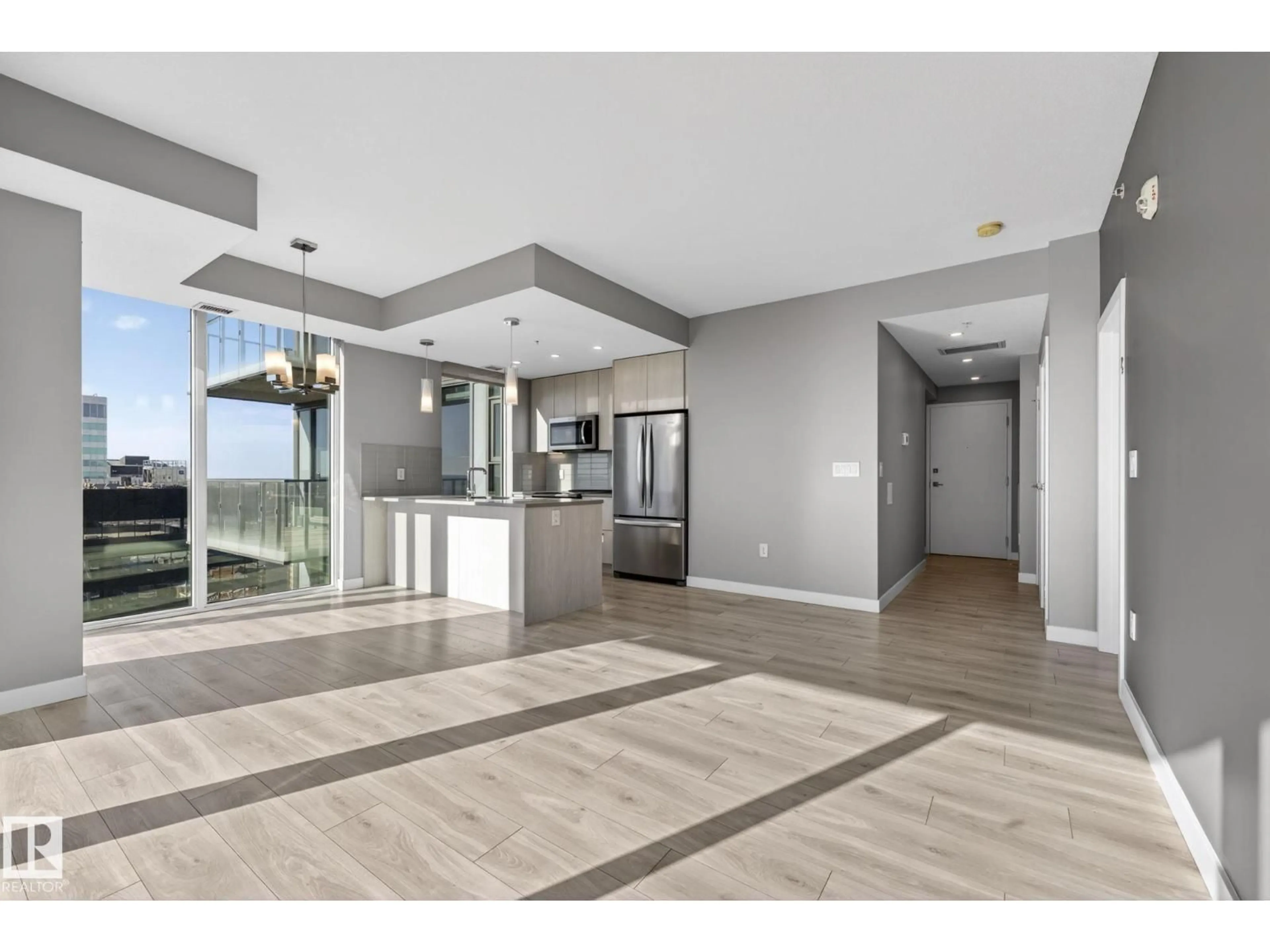 Open concept kitchen, ceramic/tile floor for 3104 - 10180 103 ST NW, Edmonton Alberta T5J0L1