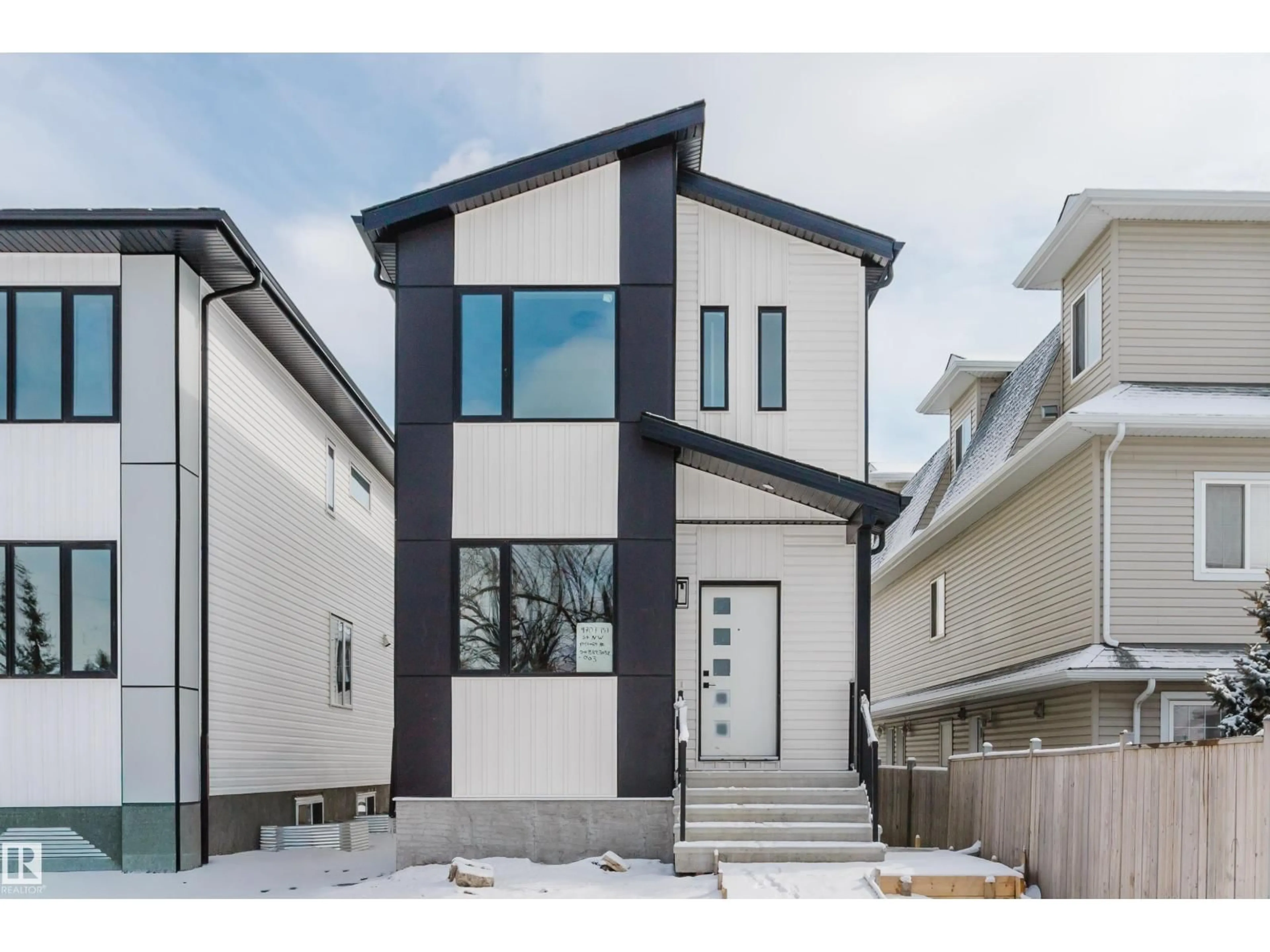 Home with vinyl exterior material, street for NW - 9707 157 ST, Edmonton Alberta T5P2T4