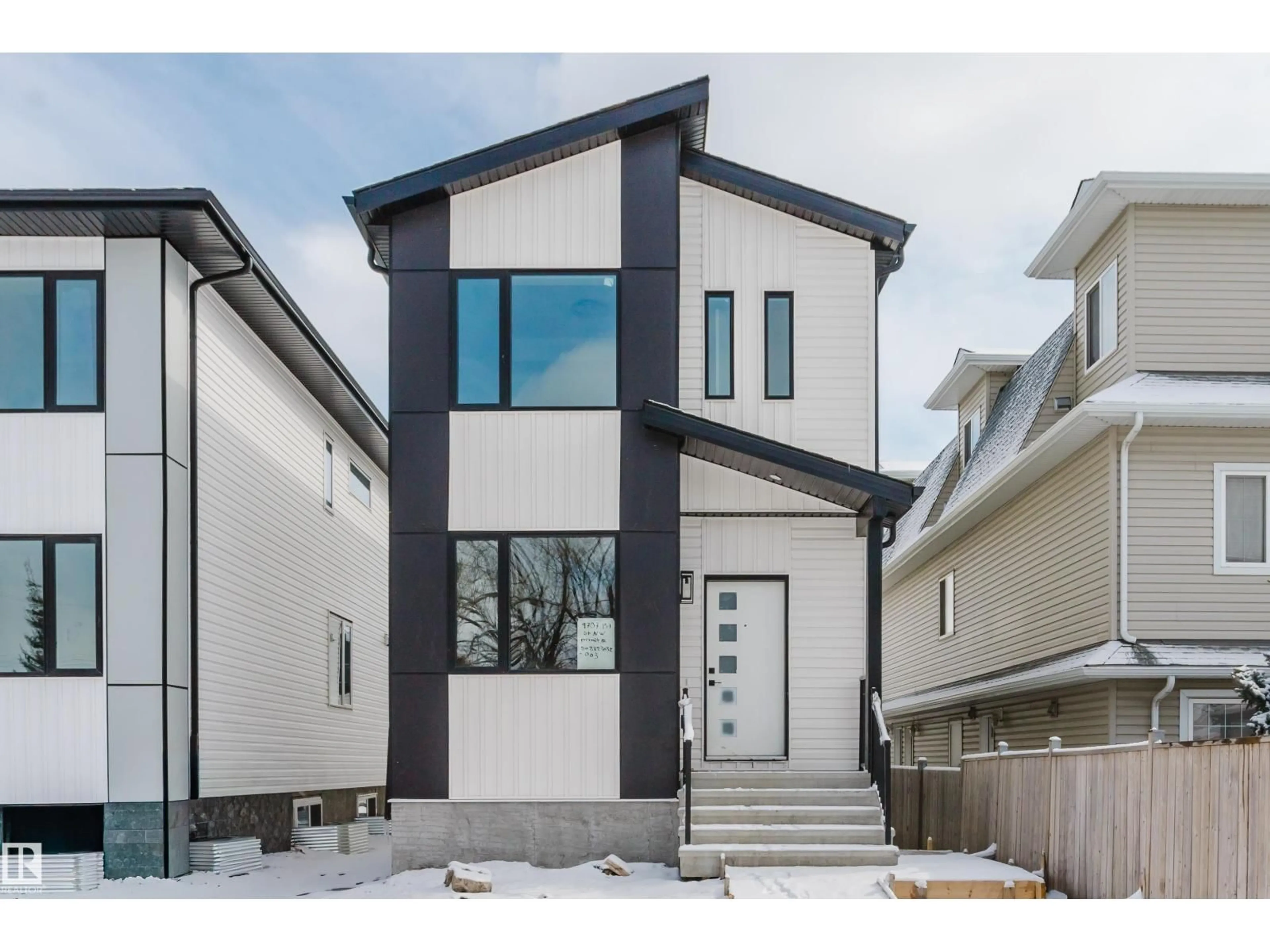 Home with vinyl exterior material, street for NW - 9707 157 ST, Edmonton Alberta T5P2T4