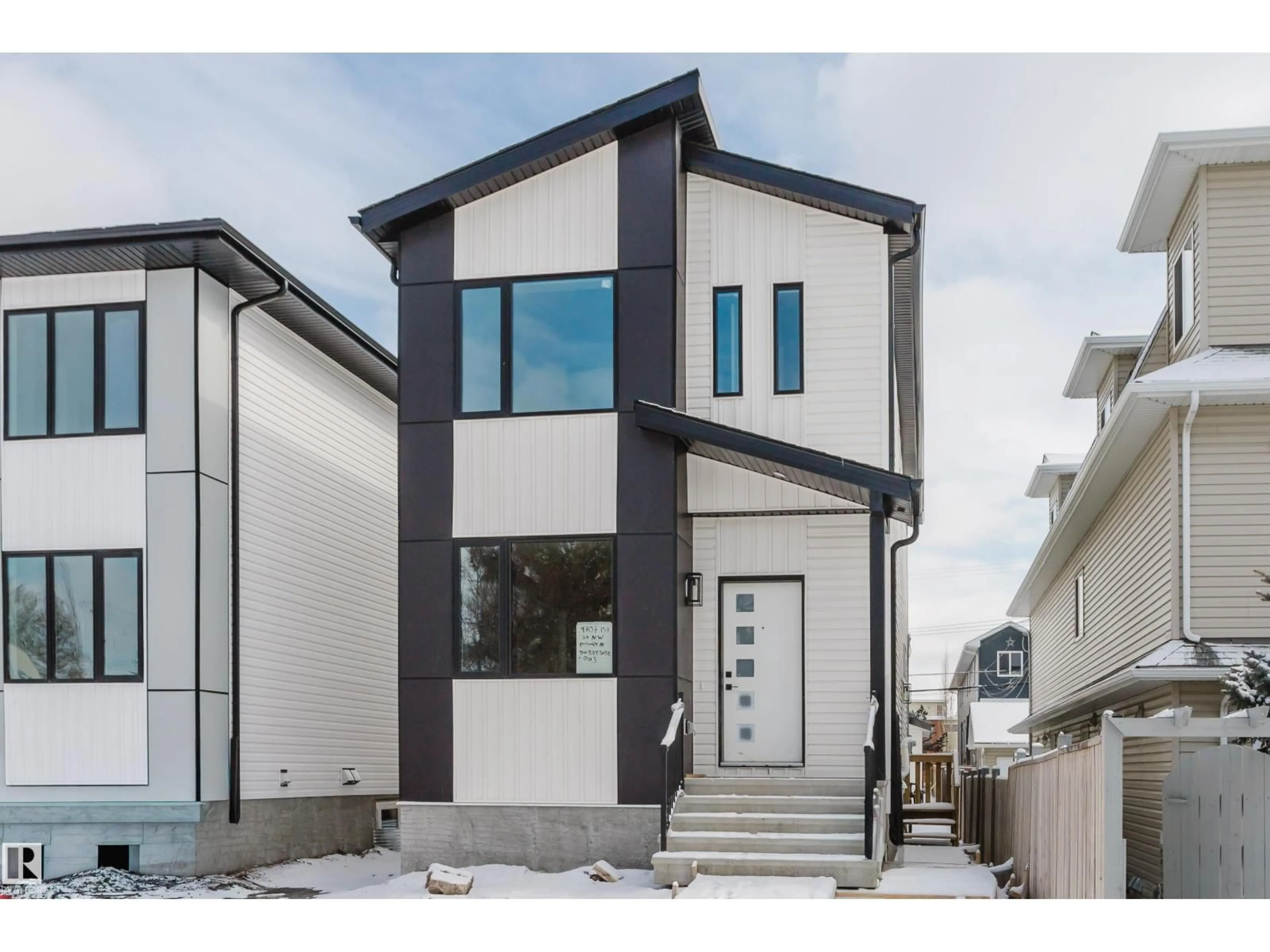 Home with vinyl exterior material, street for NW - 9707 157 ST, Edmonton Alberta T5P2T4