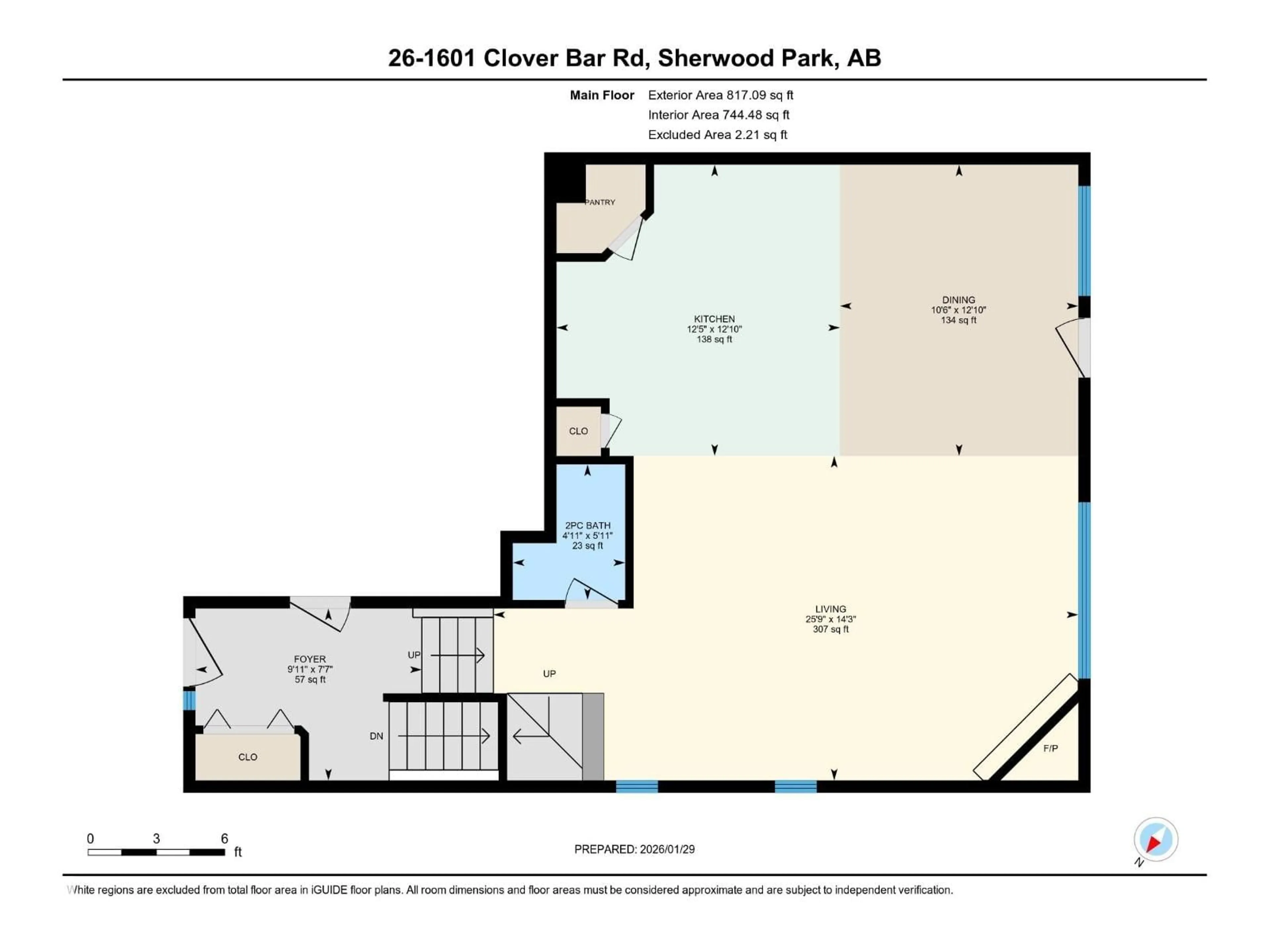 Floor plan for #26 - 1601 CLOVER BAR RD, Sherwood Park Alberta T8A1Y8