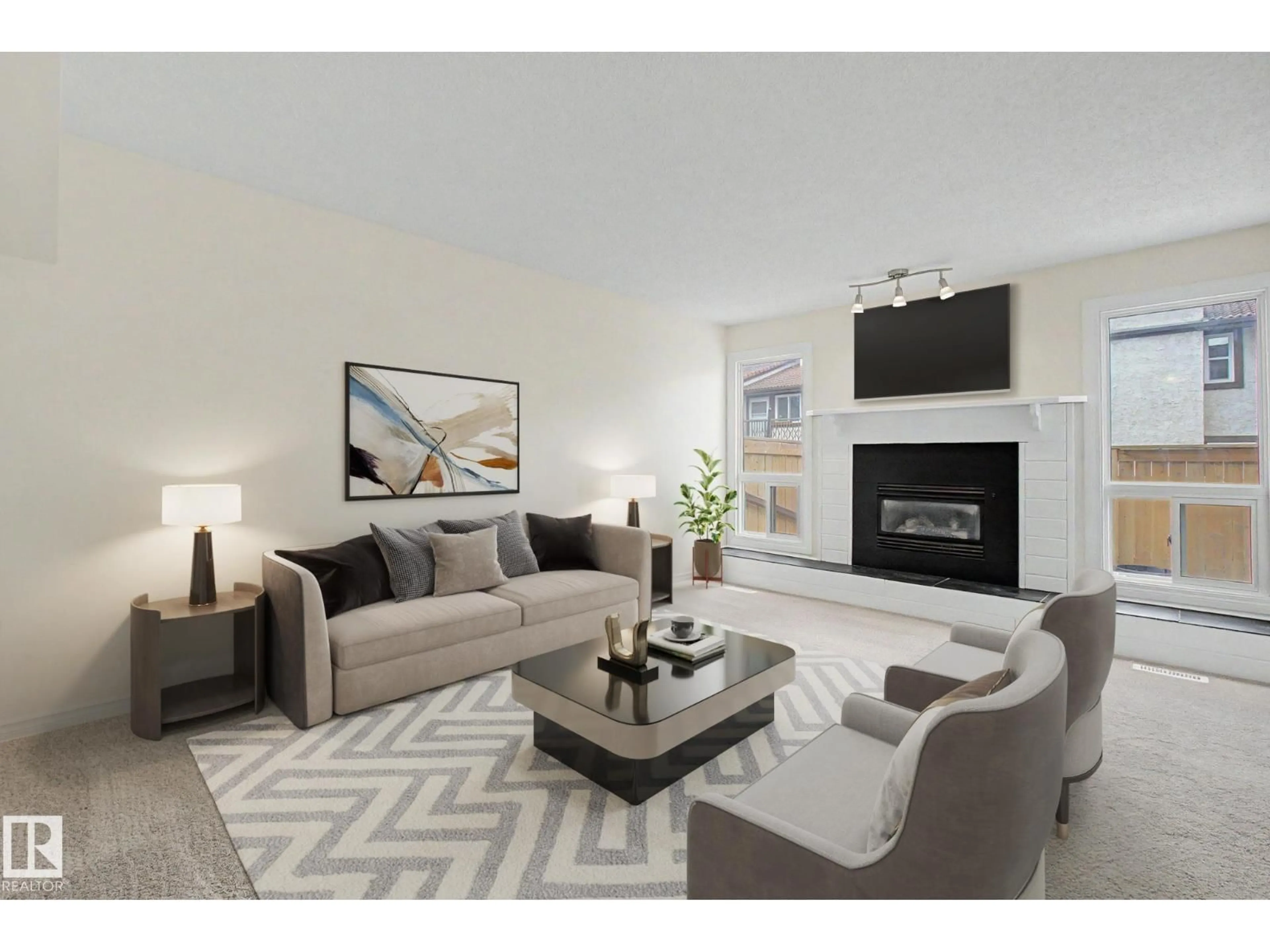 Living room with furniture, unknown for 2932 36 ST, Edmonton Alberta T6L5H4