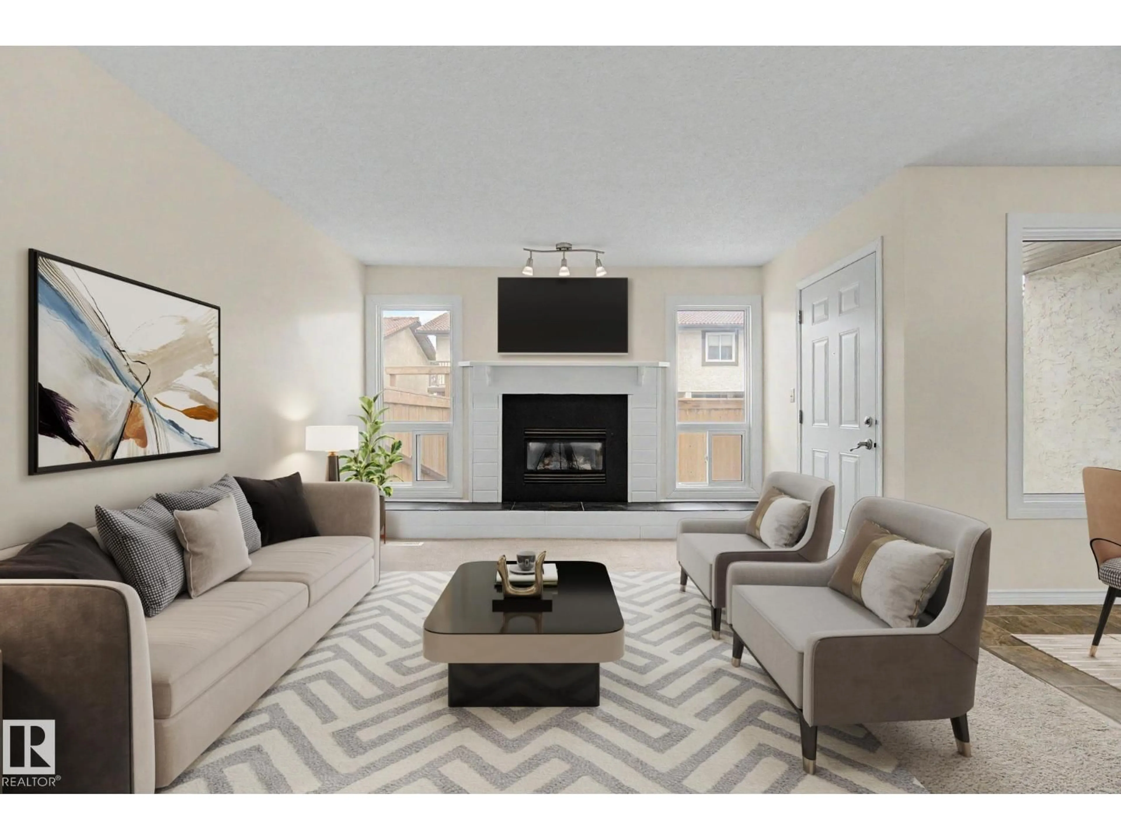 Living room with furniture, unknown for 2932 36 ST, Edmonton Alberta T6L5H4