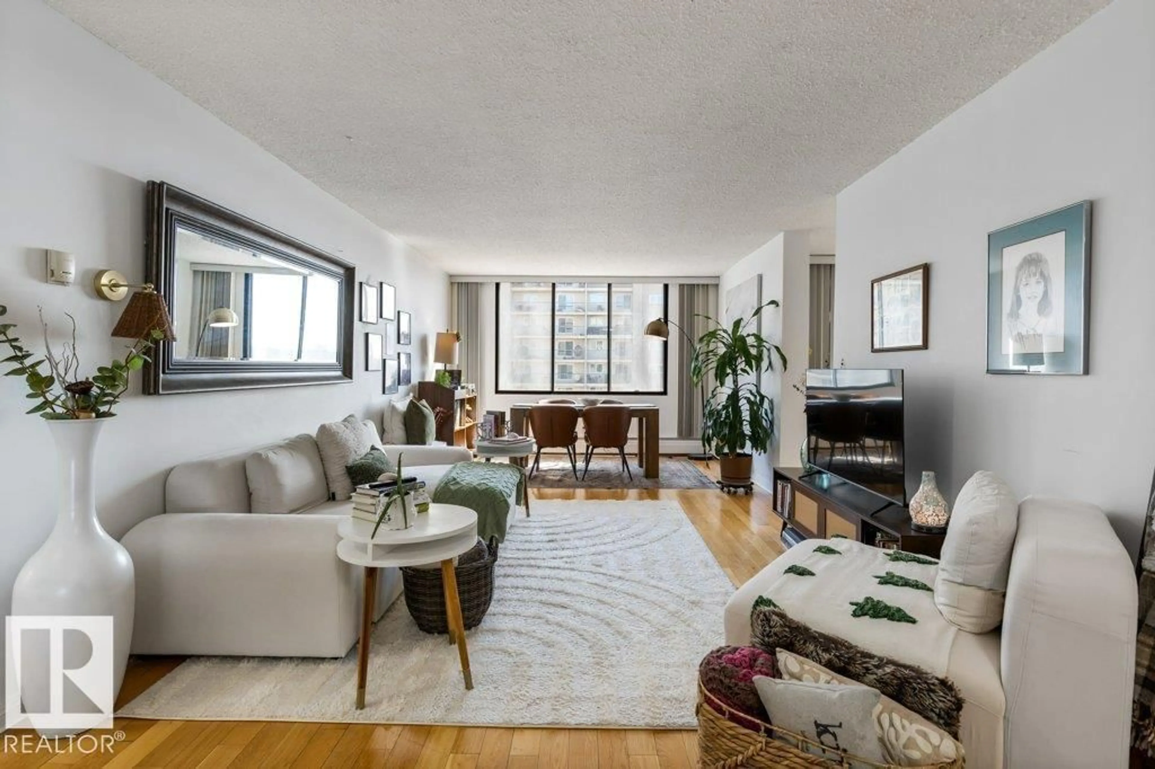 Living room with furniture, unknown for #1403 - 9808 103 ST, Edmonton Alberta T5K2G4