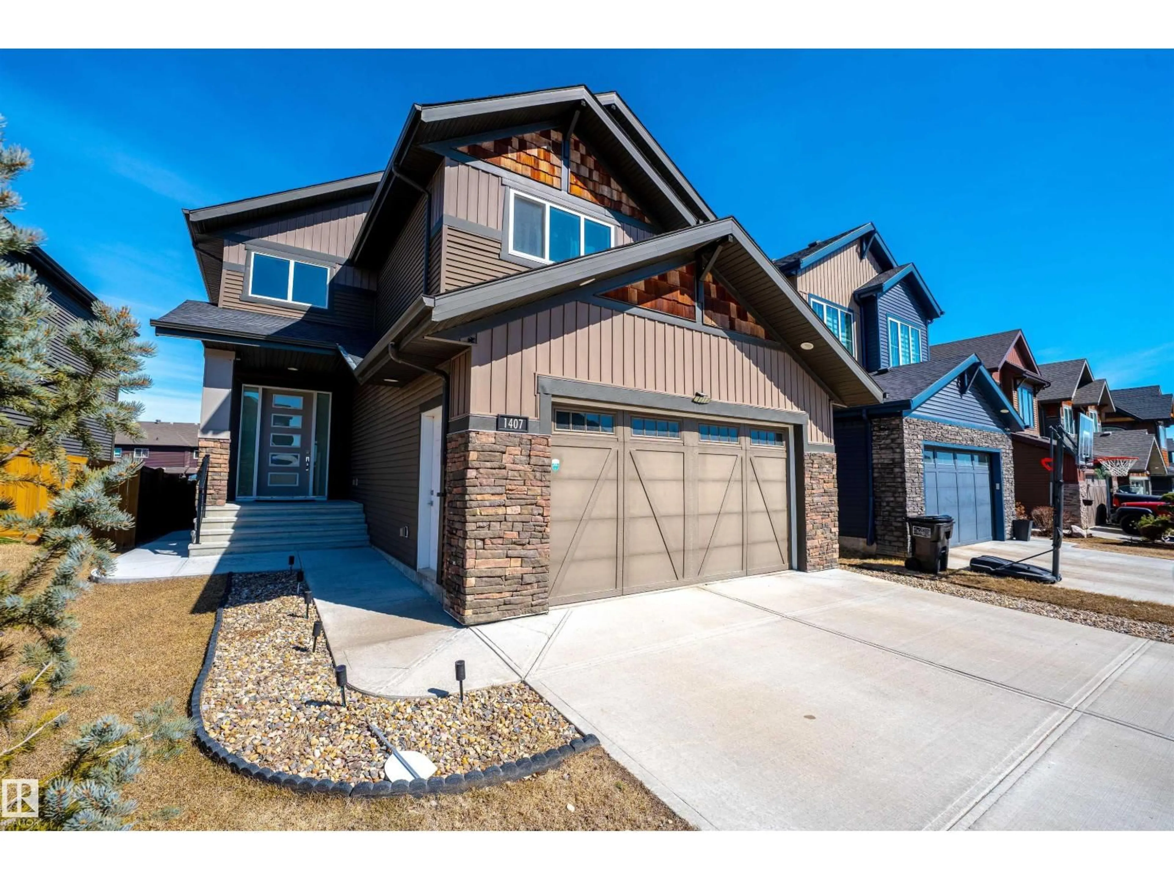 Home with brick exterior material, street for 1407 GRAYDON HILL WY, Edmonton Alberta T6W3C9