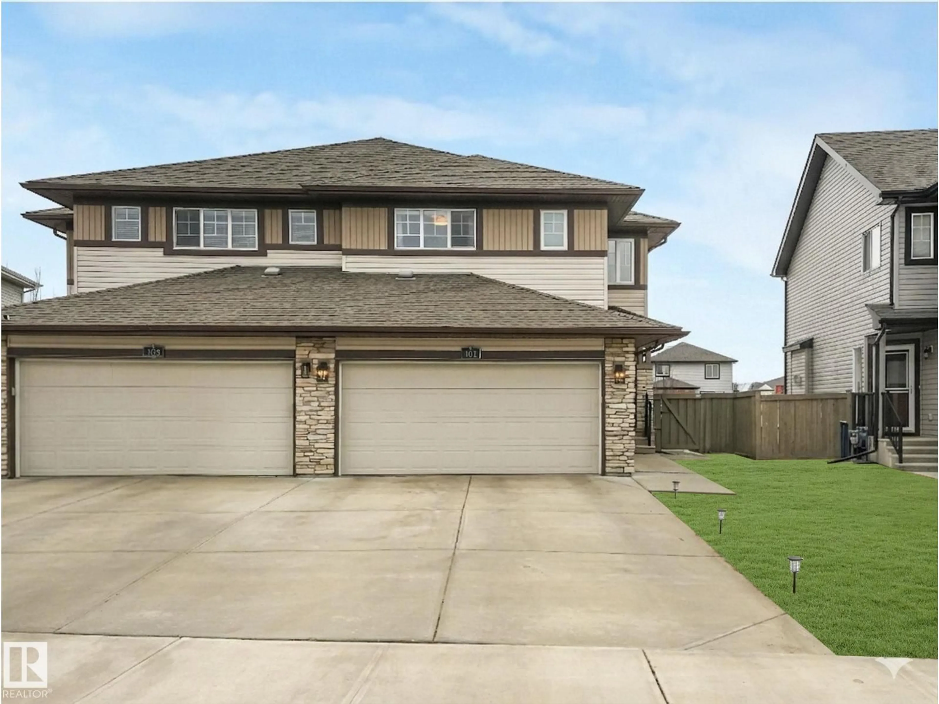 A pic from outside/outdoor area/front of a property/back of a property/a pic from drone, street for 101 CATALINA CT, Fort Saskatchewan Alberta T8L0K6