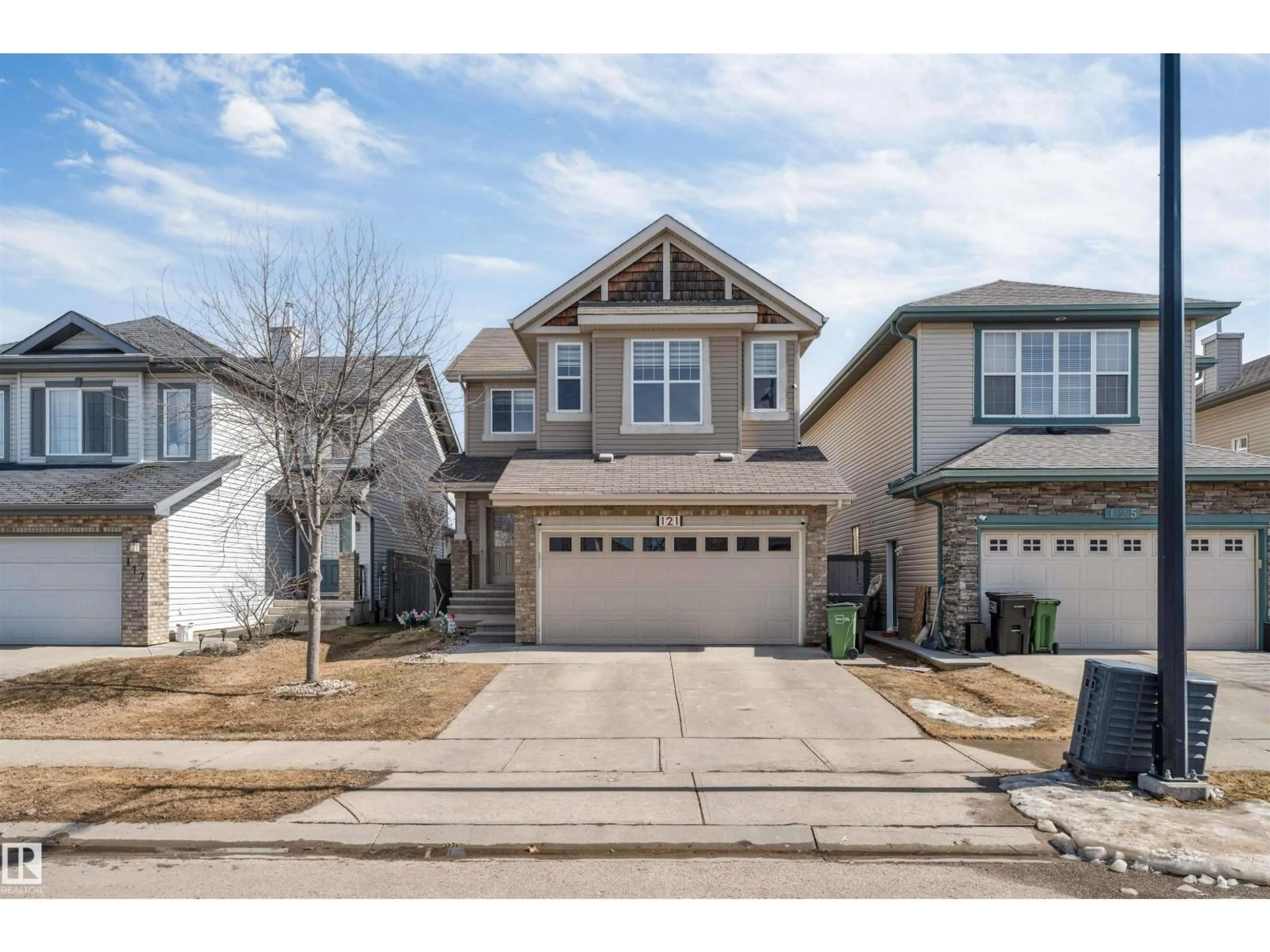 Home with vinyl exterior material, street for 121 64 ST, Edmonton Alberta T6X0B6