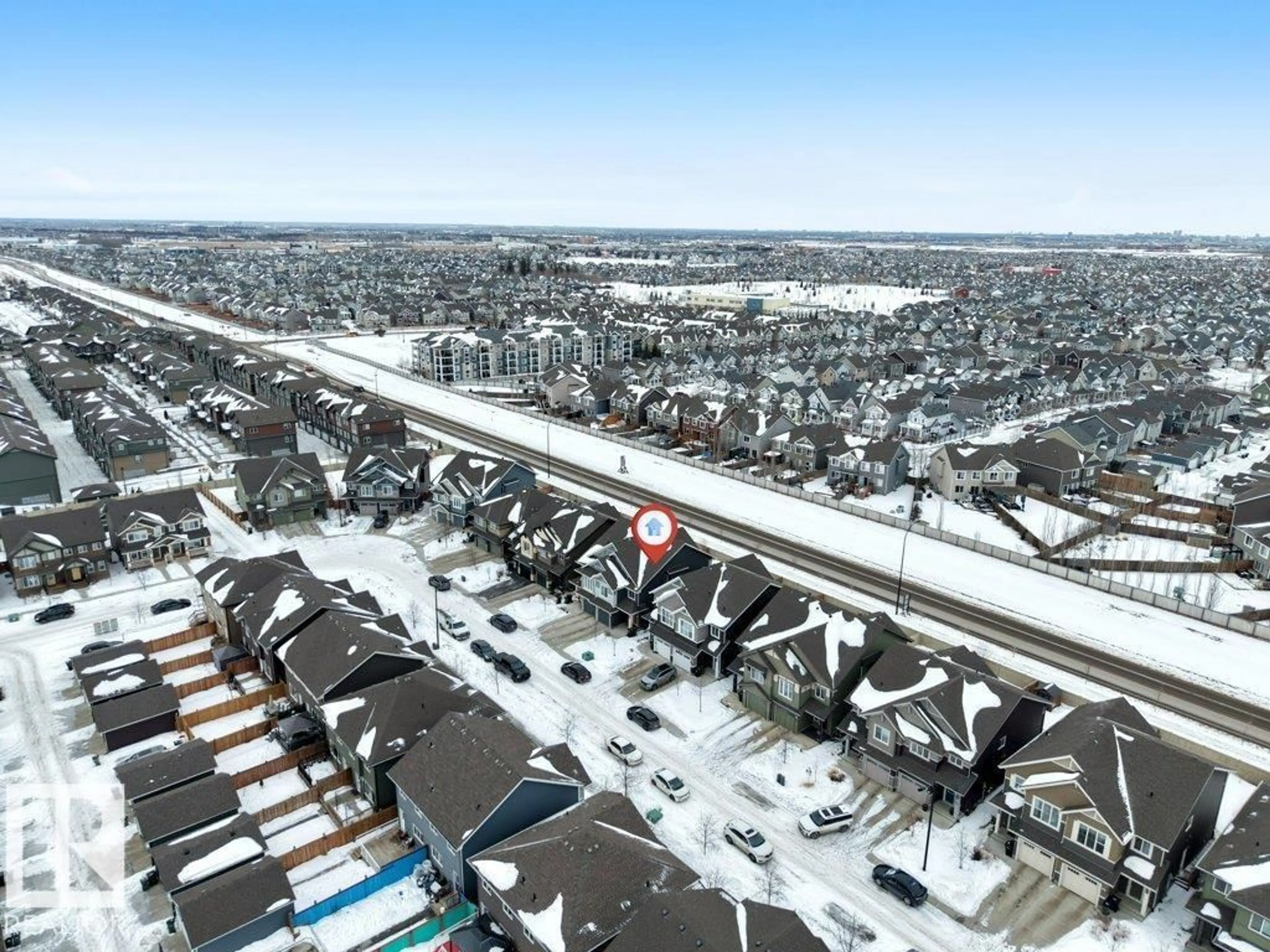 A pic from outside/outdoor area/front of a property/back of a property/a pic from drone, street for 2777 CHOKECHERRY PL, Edmonton Alberta T6X2J9