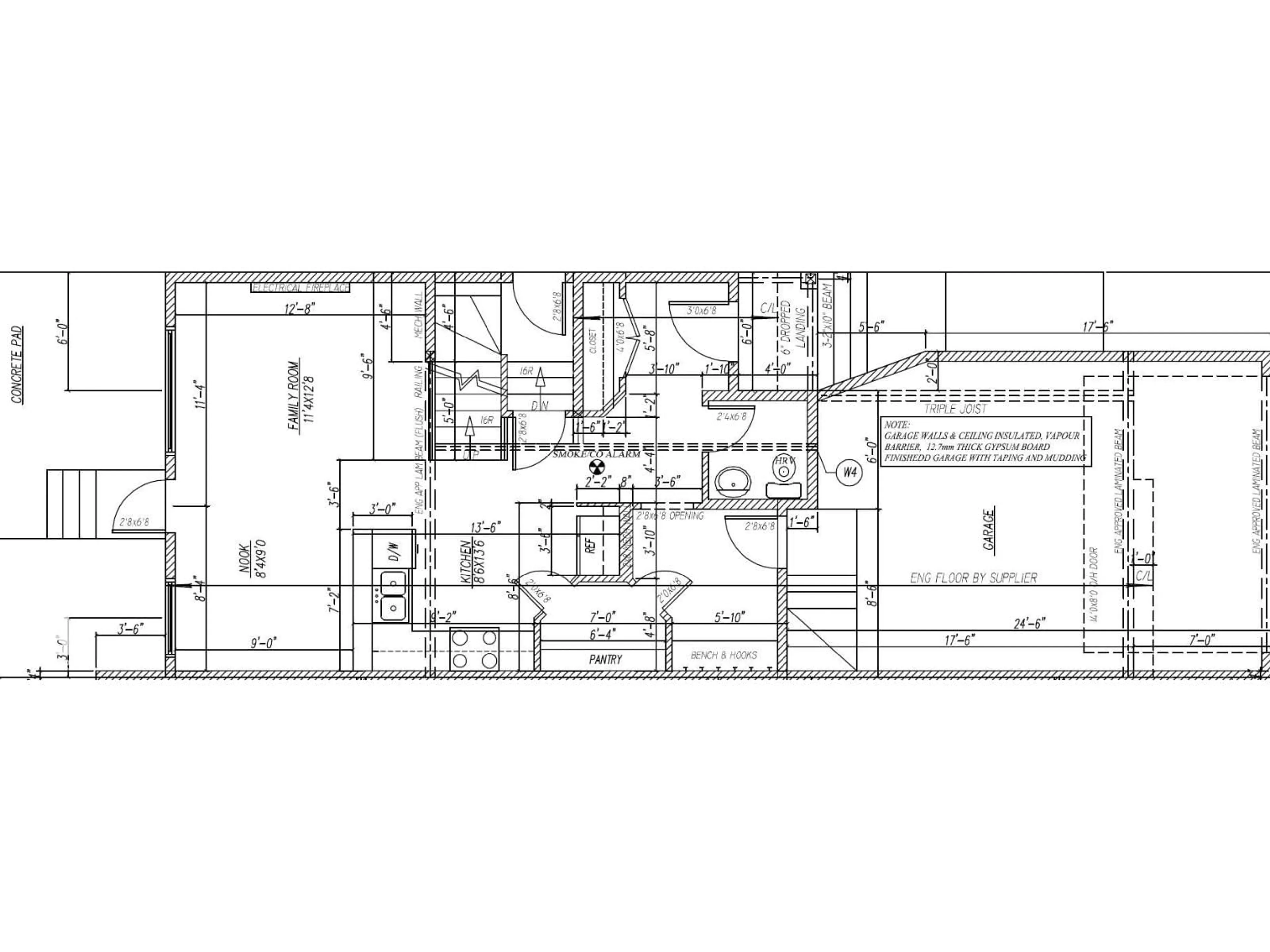 Floor plan for 13112 186 AV, Edmonton Alberta T6V0N3