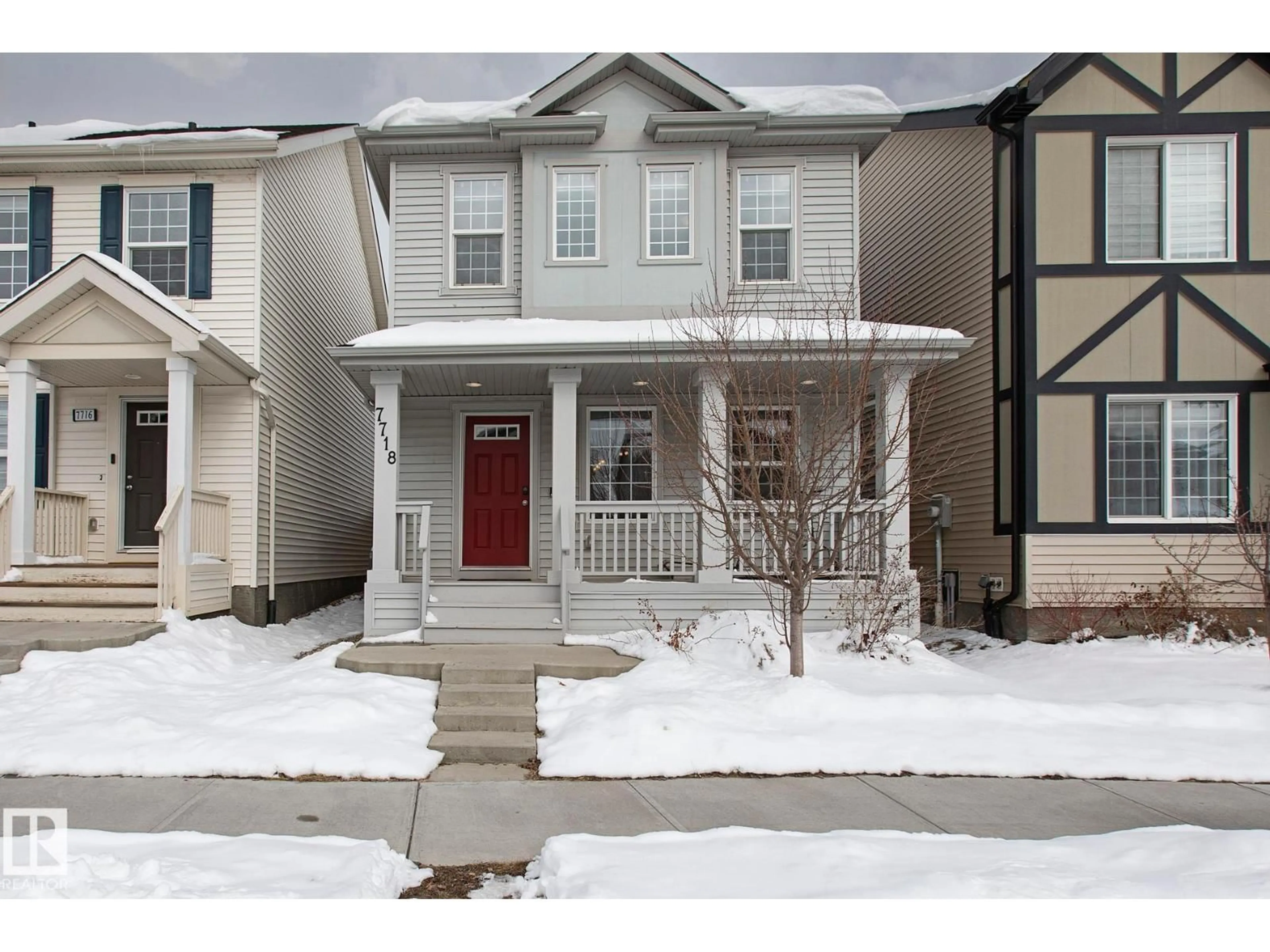 Home with vinyl exterior material, street for 7718 EIFERT CR, Edmonton Alberta T6M0W2