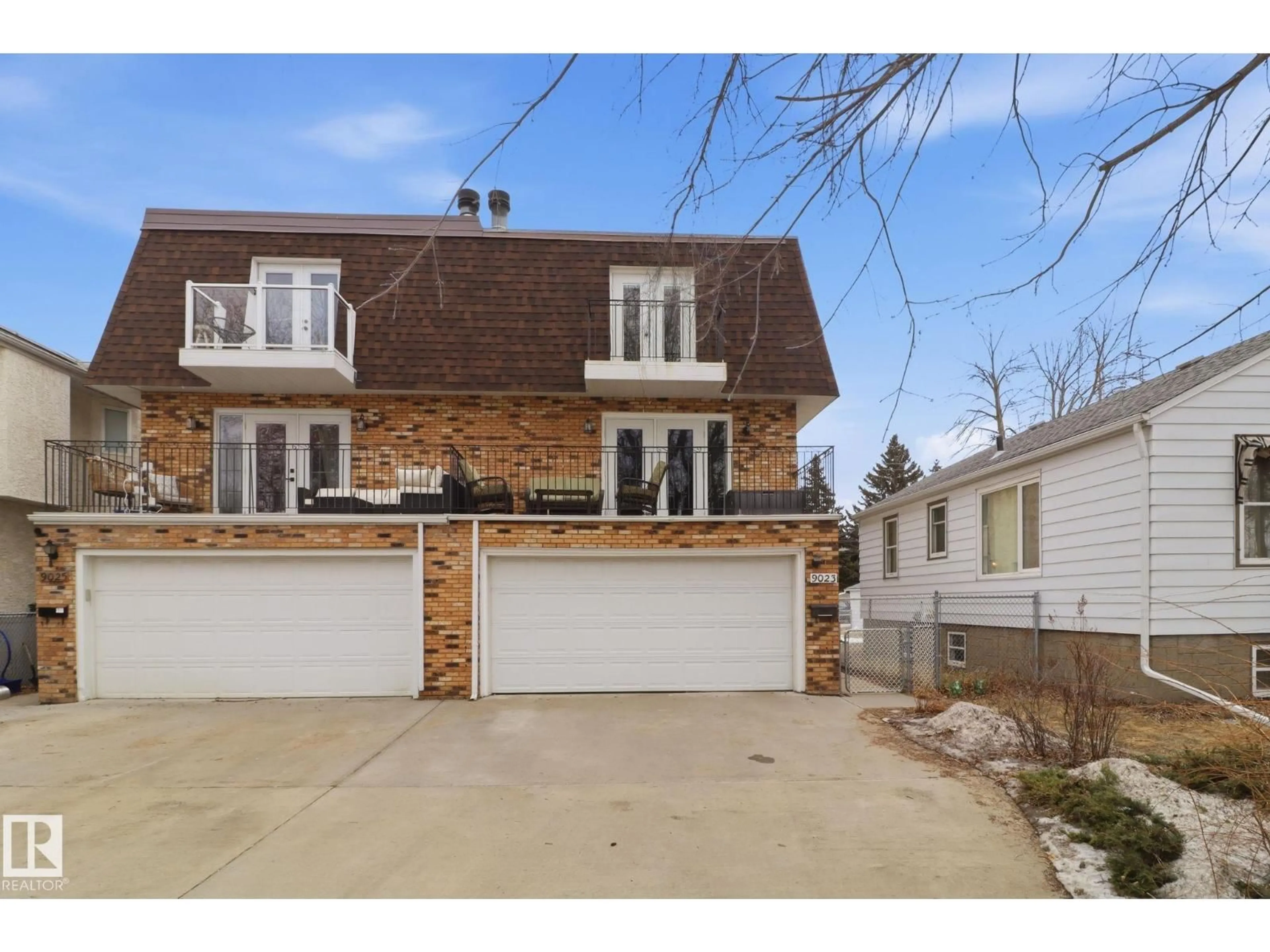 Home with brick exterior material, street for 9023 95 ST, Edmonton Alberta T6C3W7