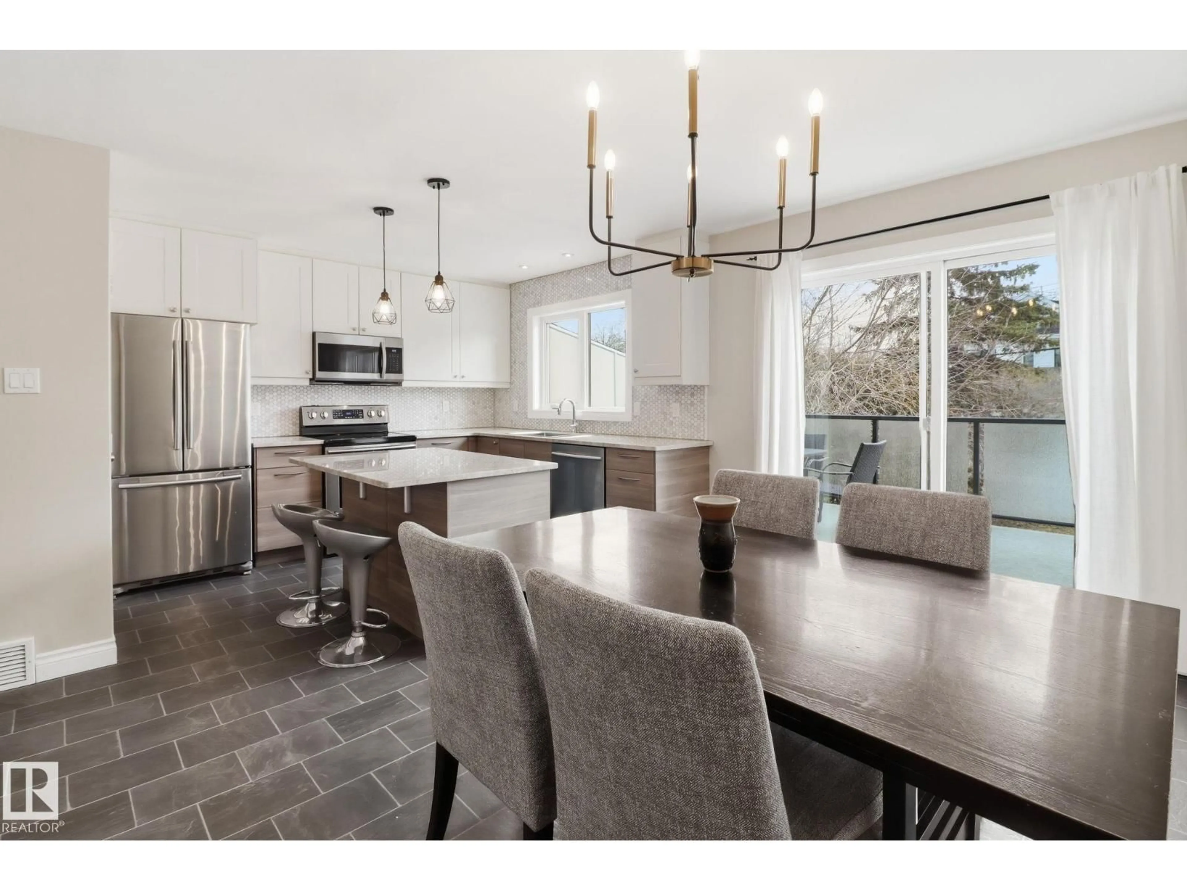 Open concept kitchen, unknown for 9023 95 ST, Edmonton Alberta T6C3W7