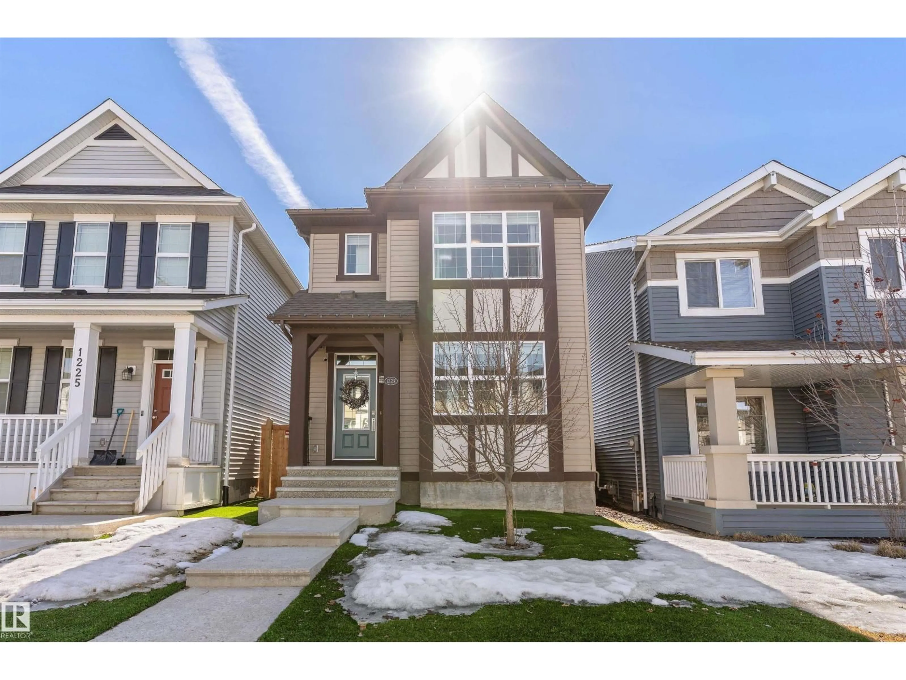 Home with vinyl exterior material, street for SW - 1227 CHAPPELLE BV, Edmonton Alberta T6W3R1