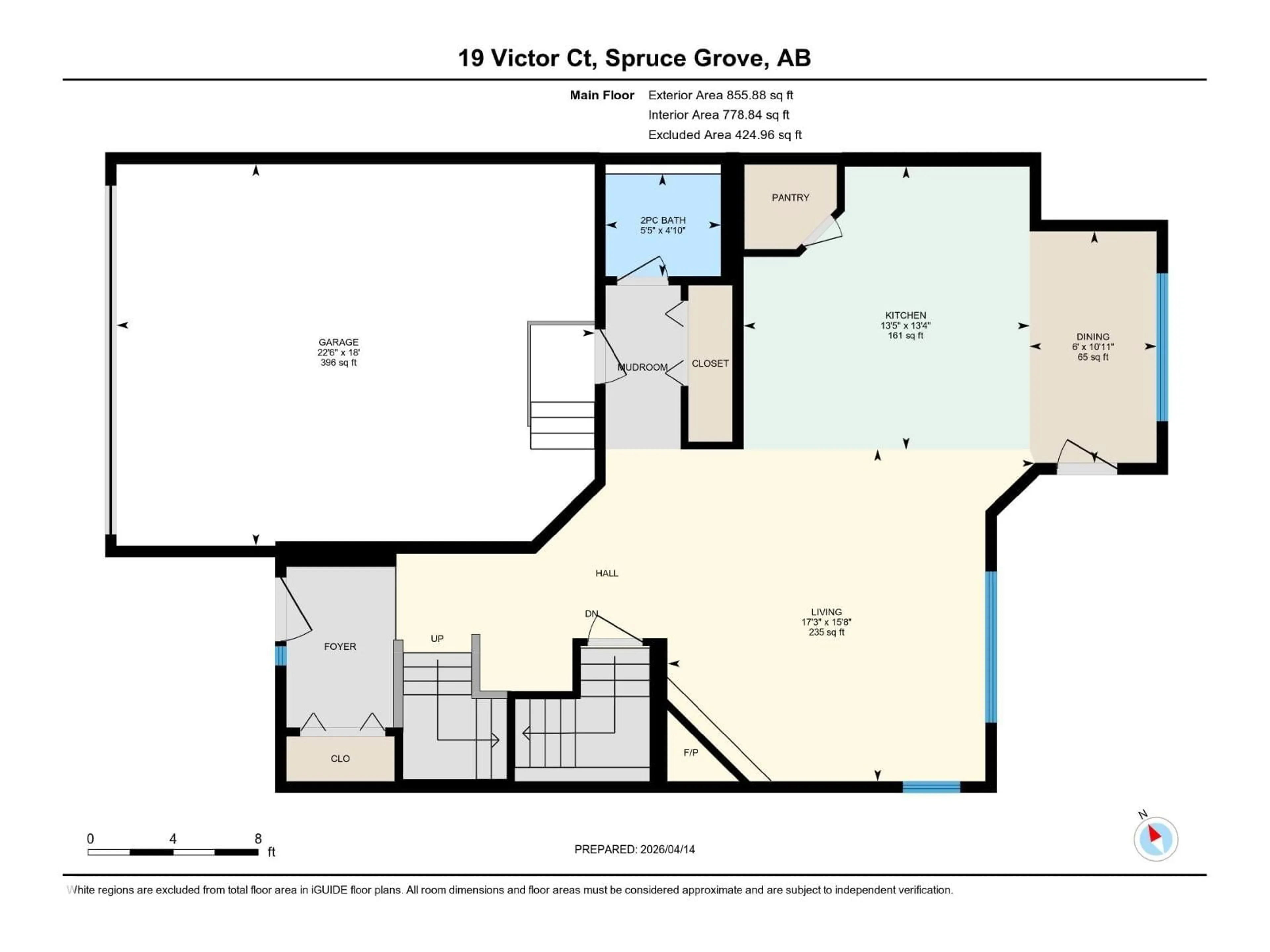 Floor plan for 19 VICTOR, Spruce Grove Alberta T7X0H2