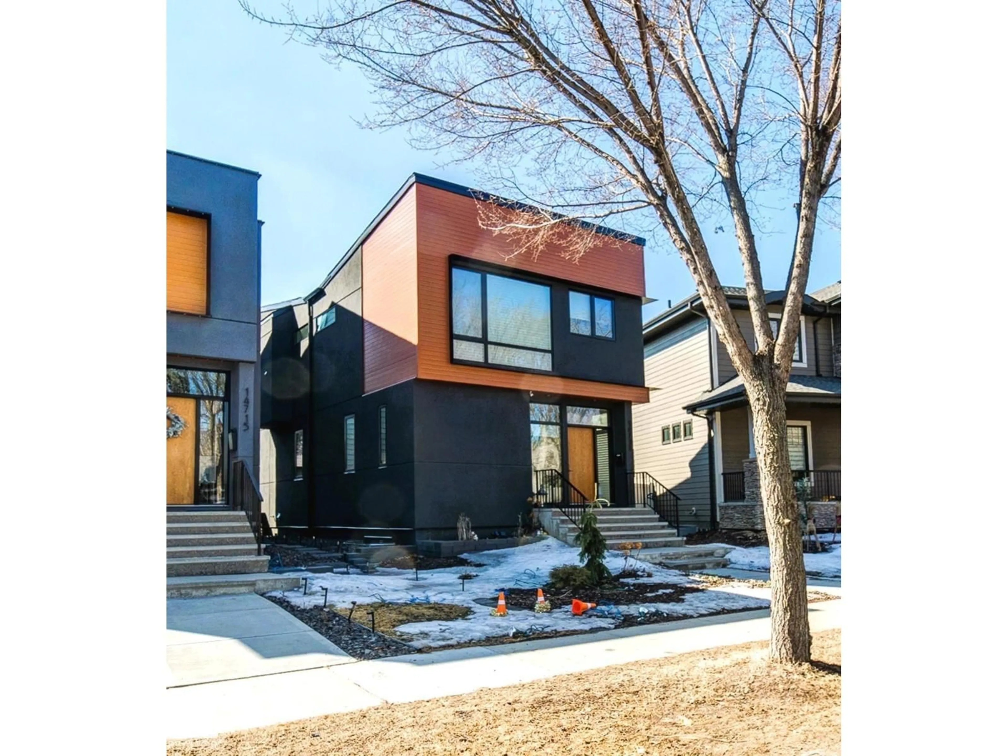 Home with brick exterior material, street for 14717 92 AV, Edmonton Alberta T5R5B4