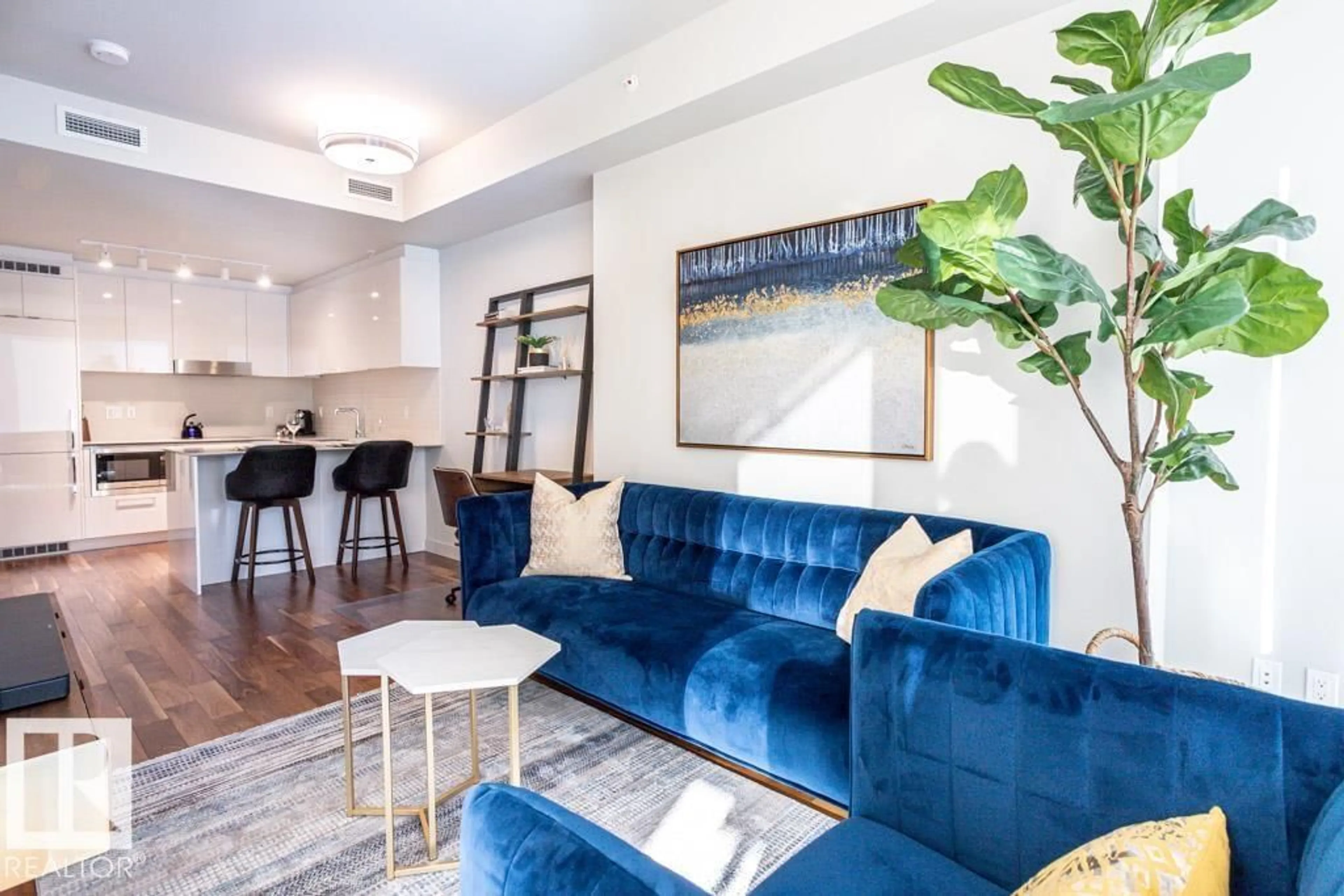 Living room with furniture, unknown for 10360 - 2506 102 ST, Edmonton Alberta T5J4Y8