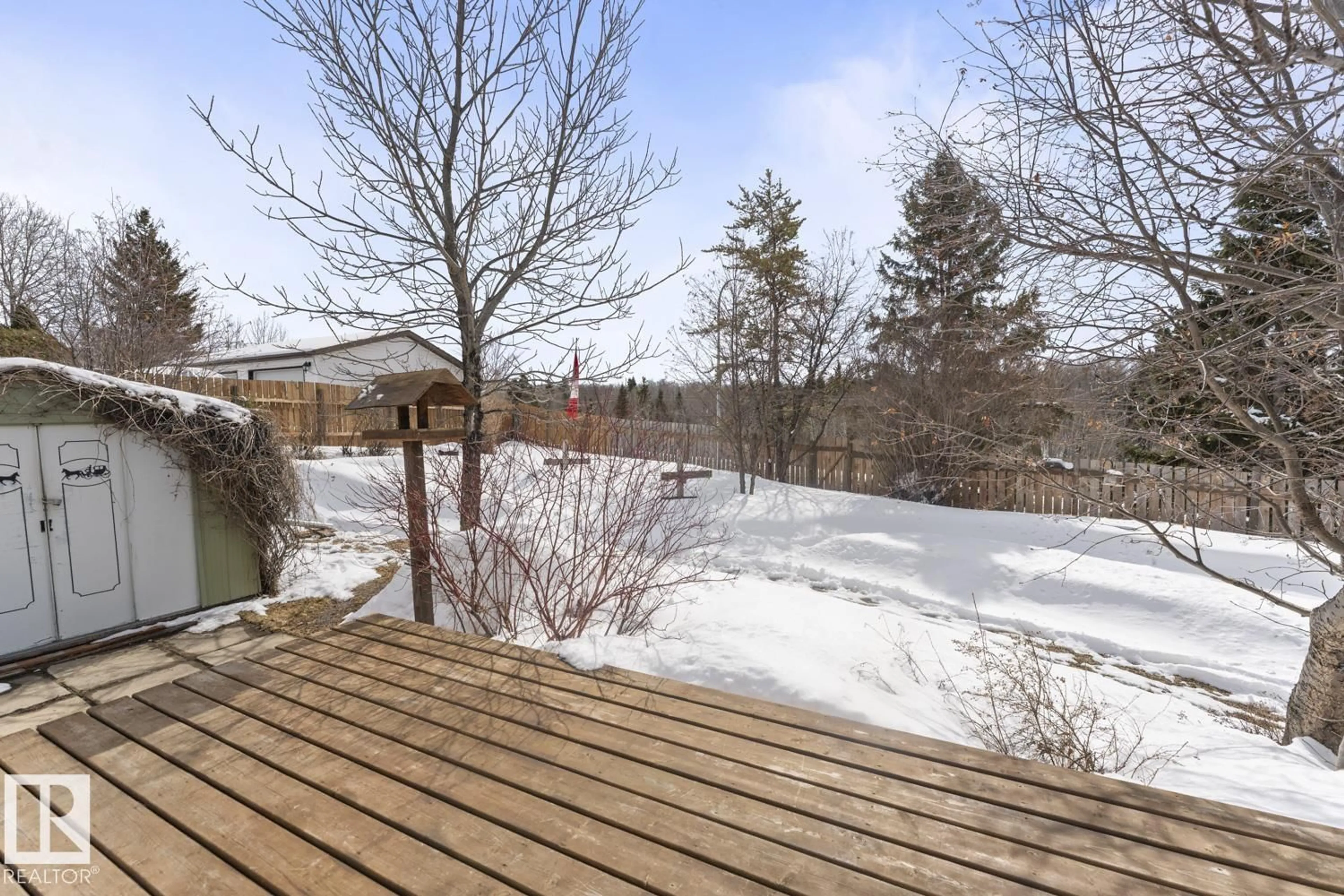 Patio, forest/trees view for 4003 50A AV, Cold Lake Alberta T9M2A6