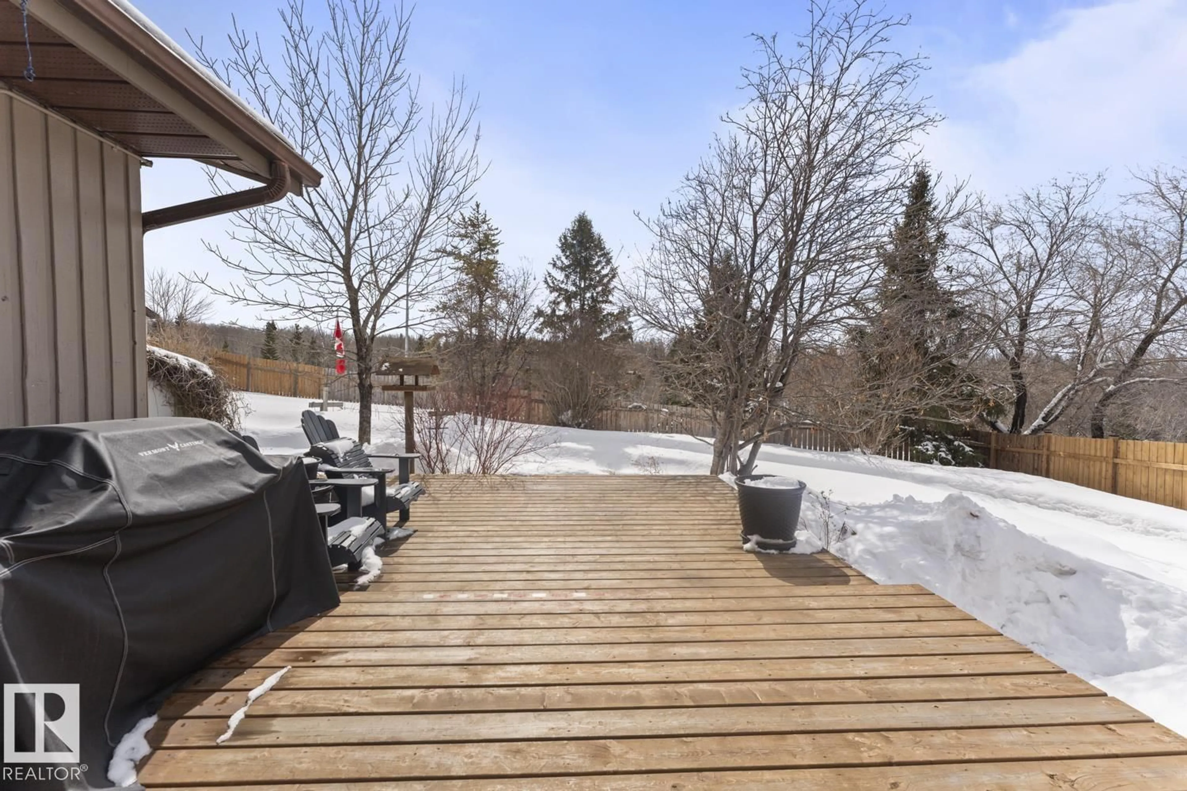 Patio, forest/trees view for 4003 50A AV, Cold Lake Alberta T9M2A6