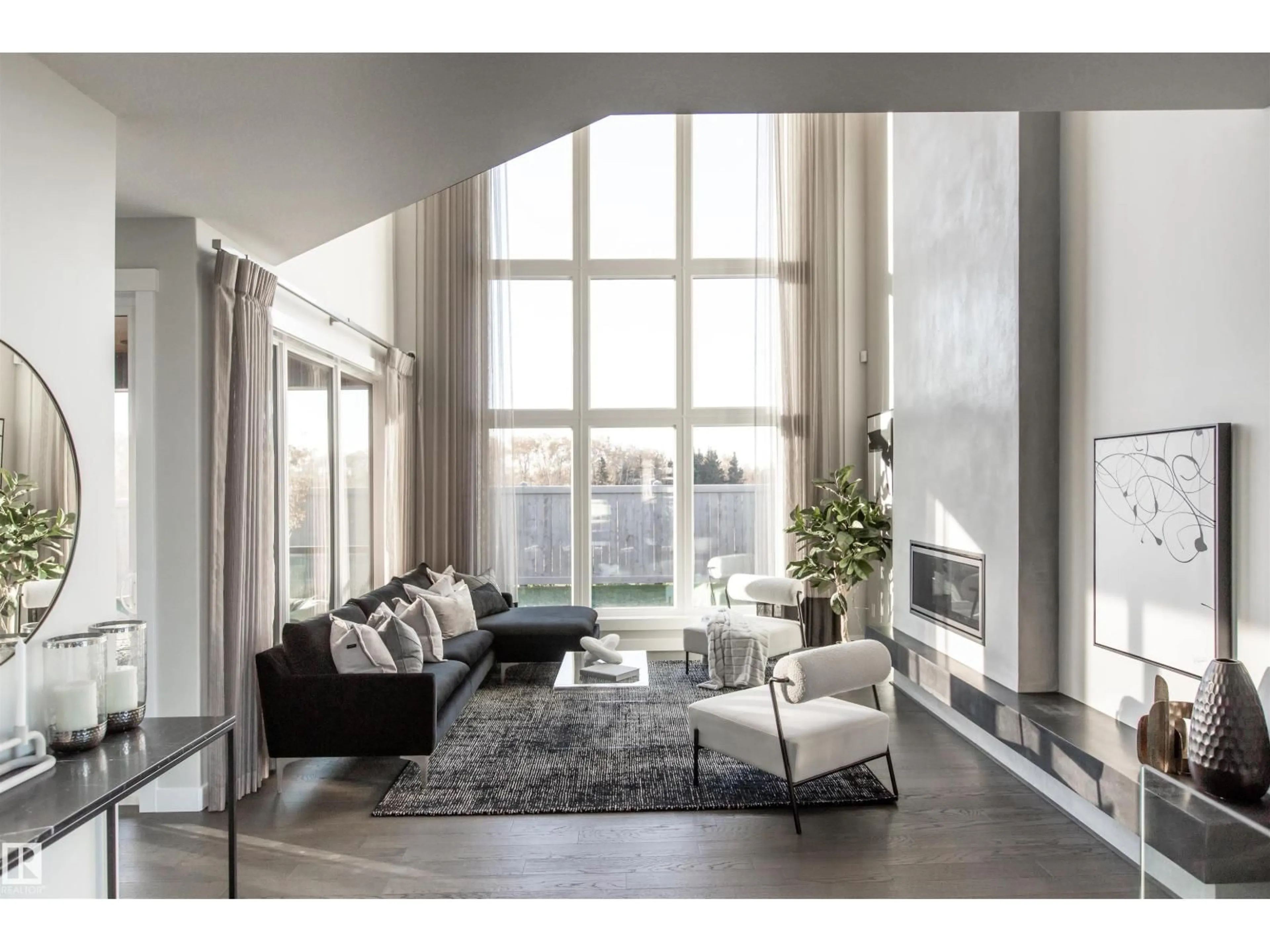 Living room with furniture, unknown for SW - 15807 30 AV, Edmonton Alberta T6W4X3