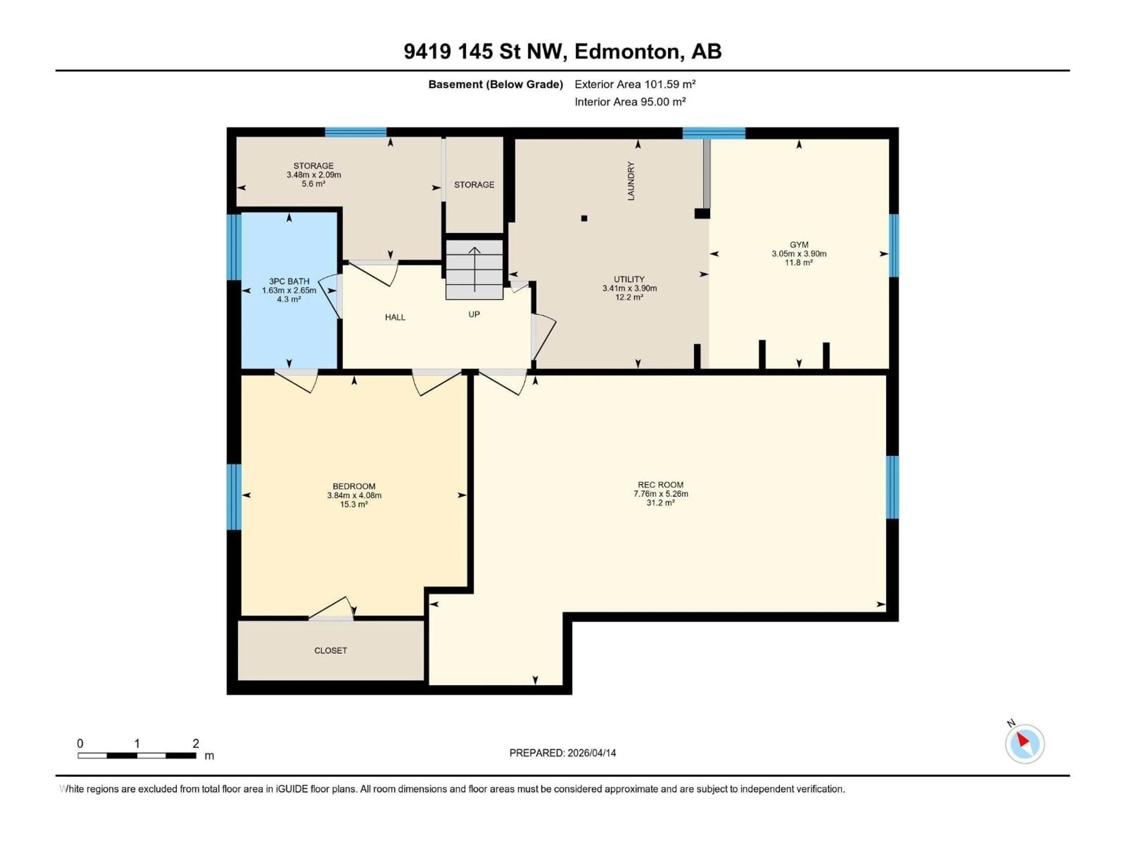 Floor plan for 9419 145 ST, Edmonton Alberta T5R0V3