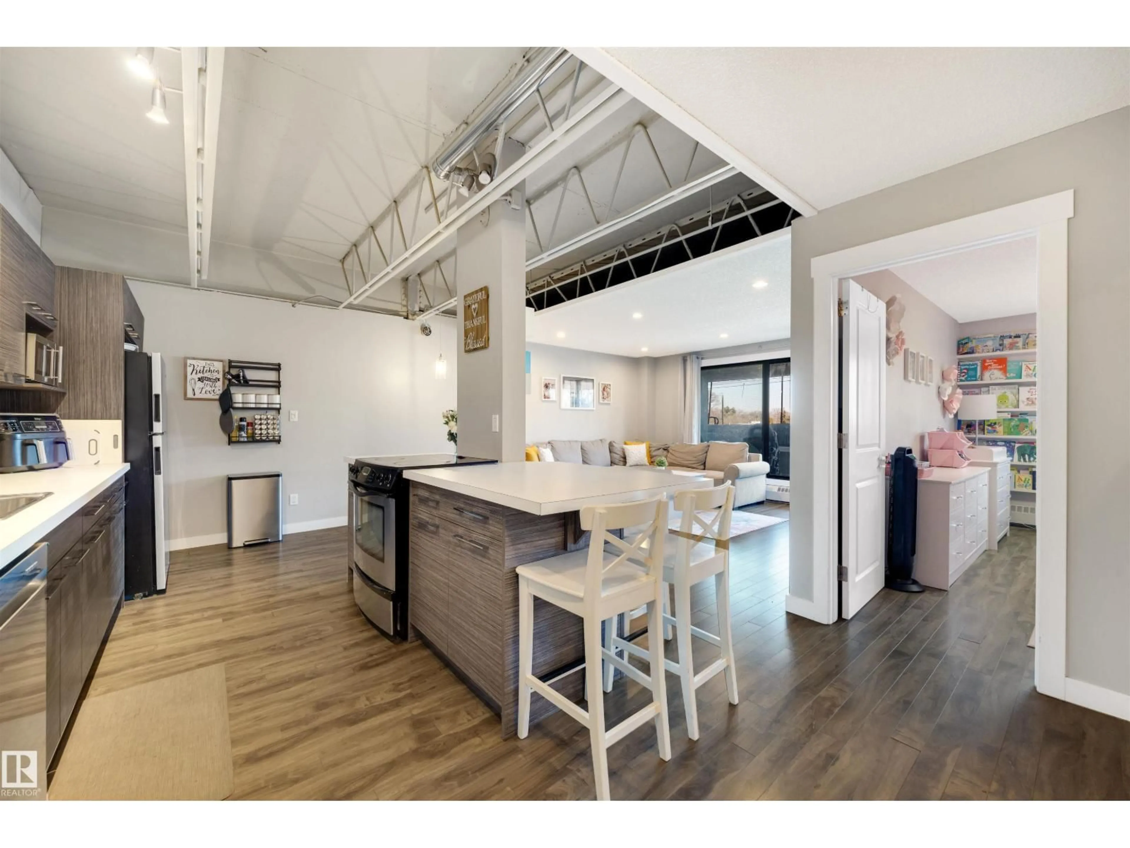 Open concept kitchen, unknown for 310 - 5316 118 AV, Edmonton Alberta T5W1C4