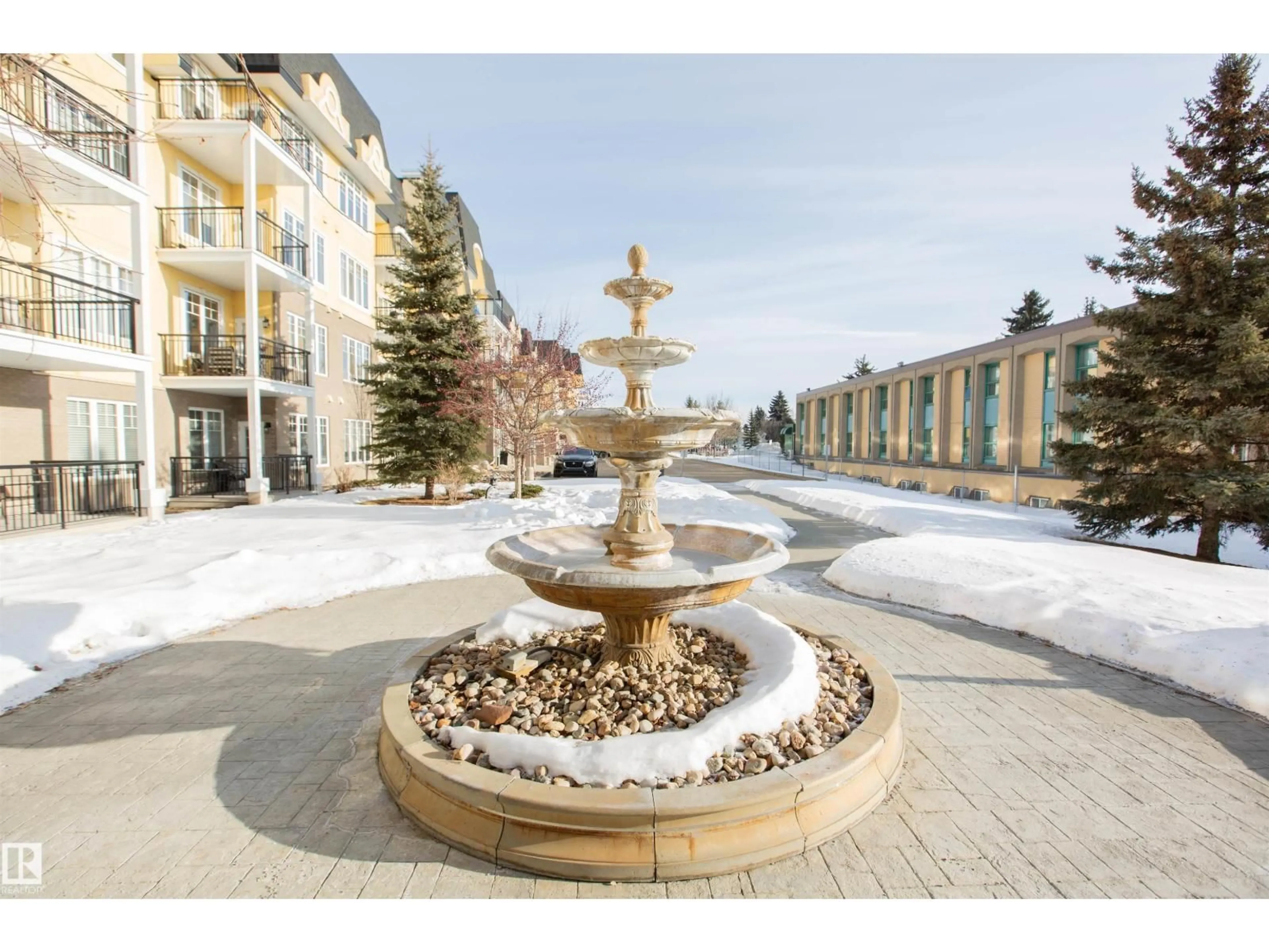 Patio, street for 404 - 9820 165 ST, Edmonton Alberta T5P0N3