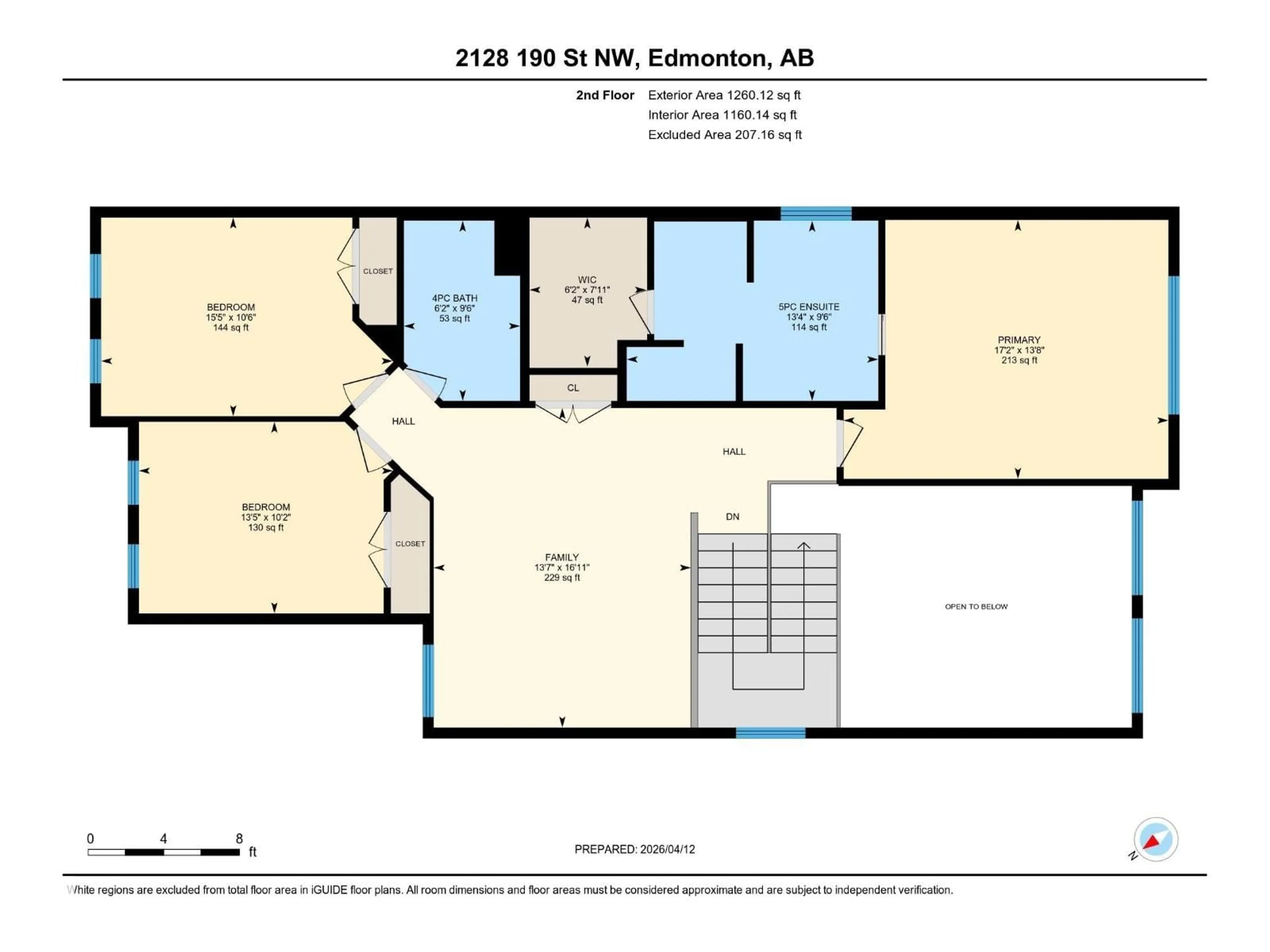 Floor plan for 2128 190 ST, Edmonton Alberta T6M1R4