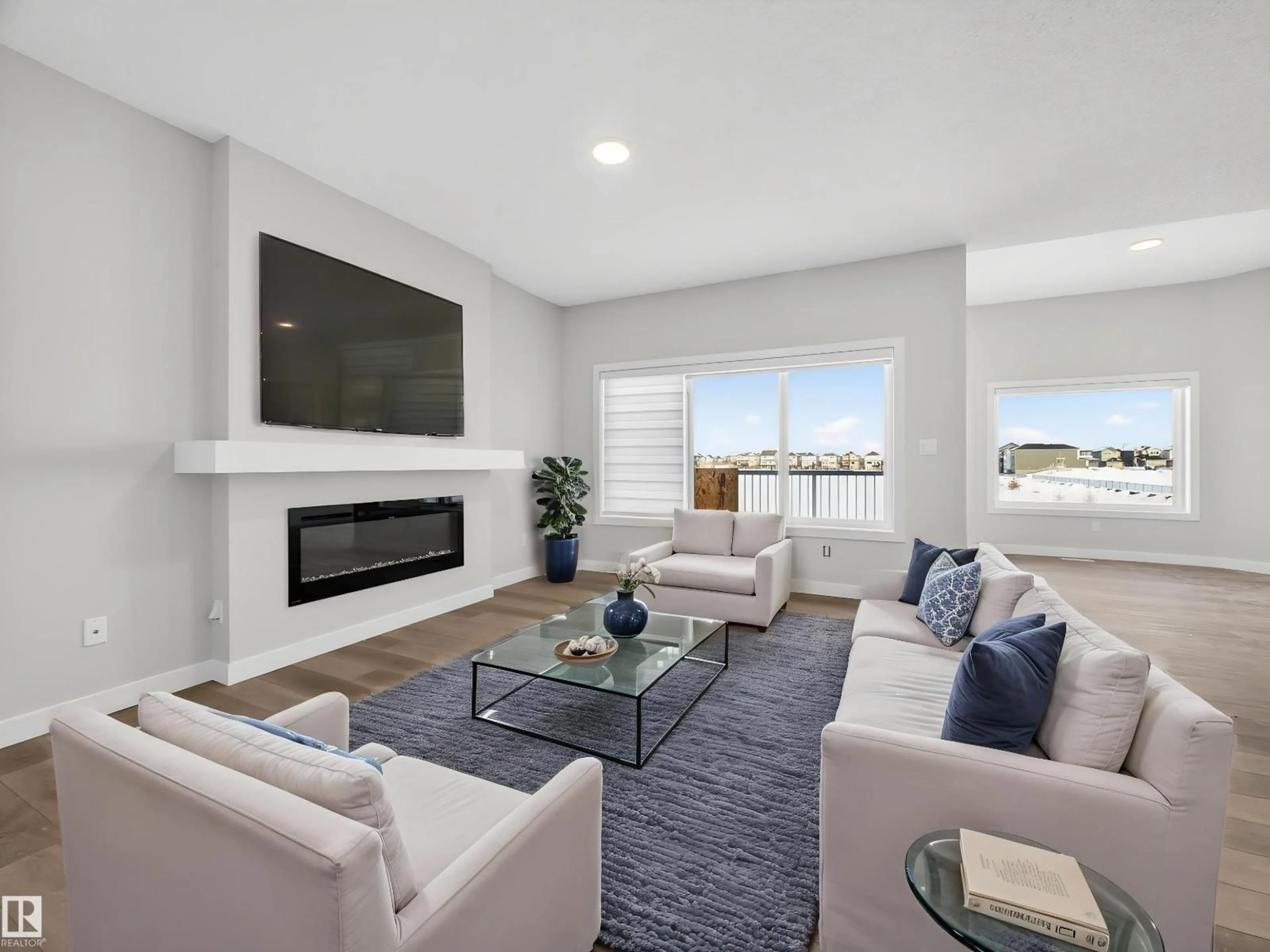 Living room with furniture, unknown for 6306 42 AV, Beaumont Alberta T4X2X5