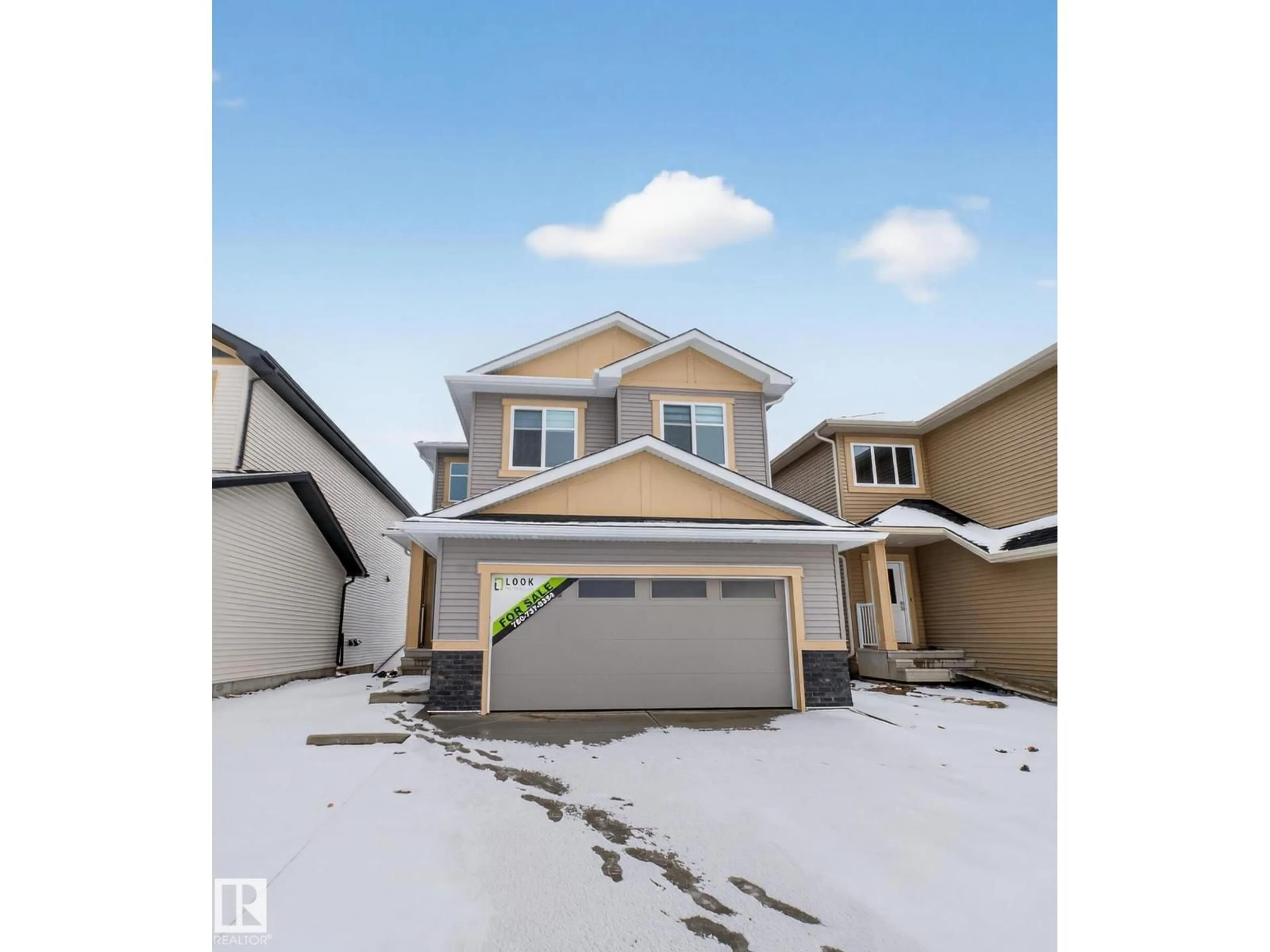 Home with vinyl exterior material, street for 6308 42 AV, Beaumont Alberta T4X3E8