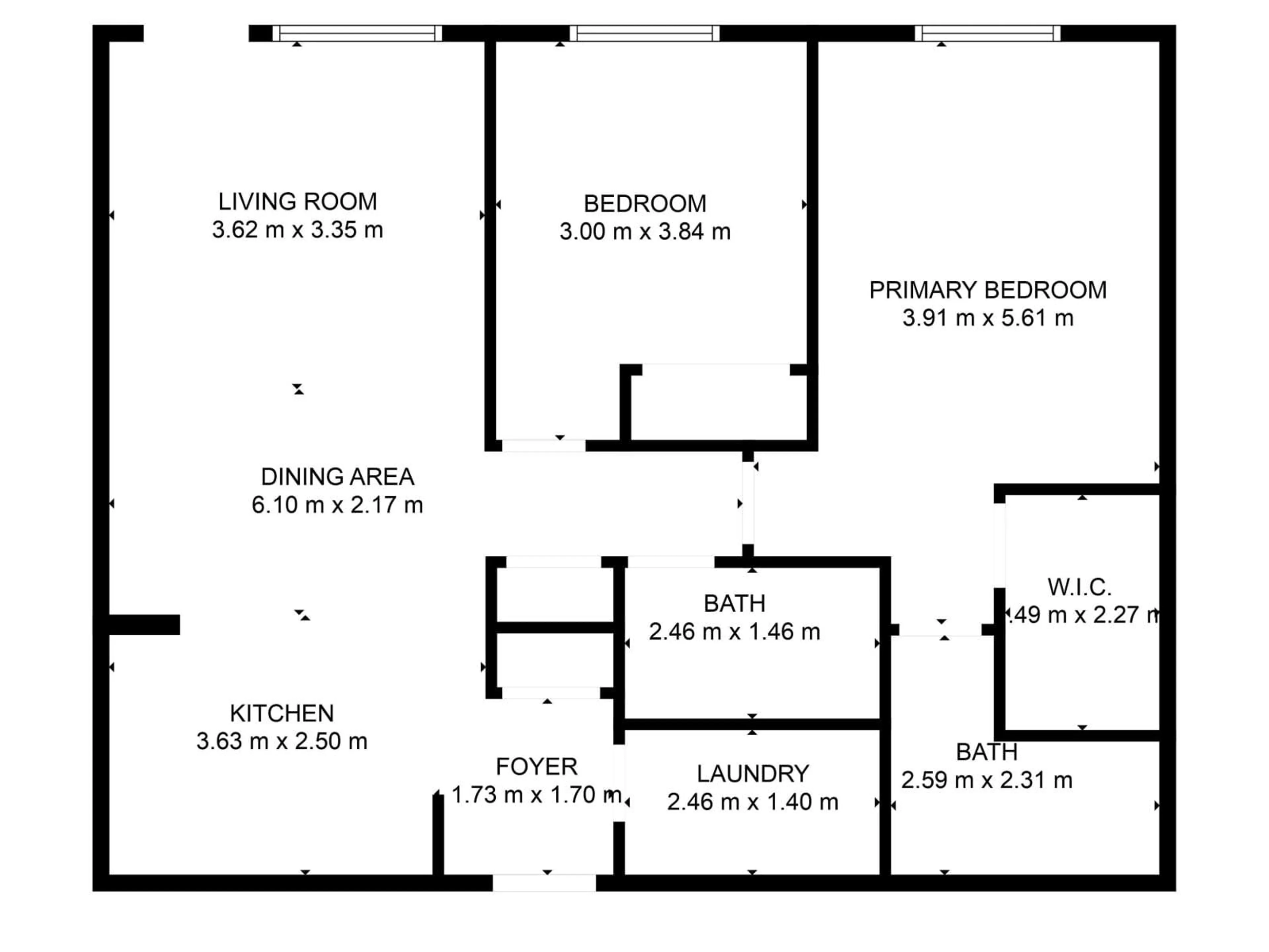 Floor plan for #213 - 13635 34 ST, Edmonton Alberta T5A0C4