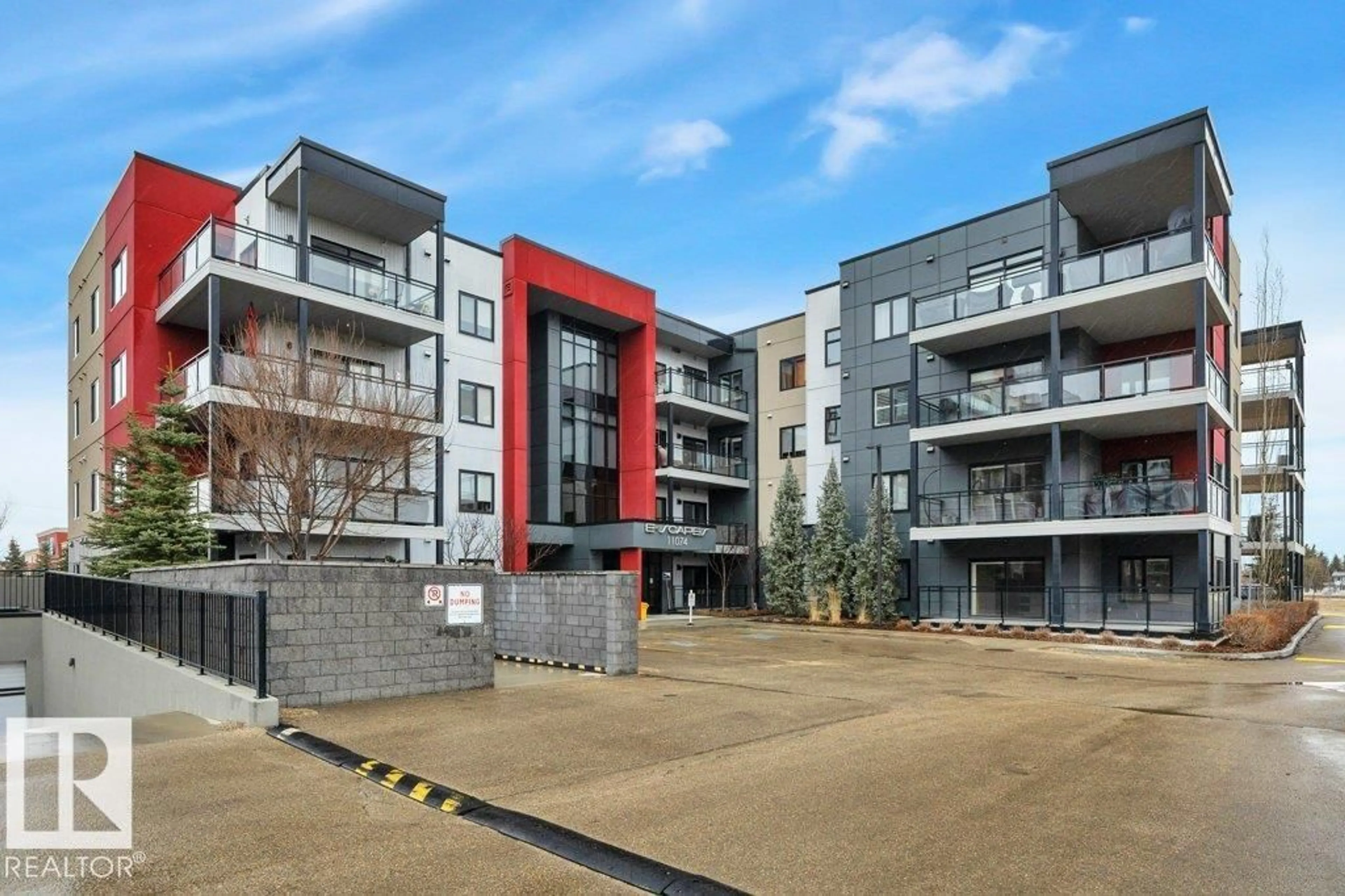 A pic from outside/outdoor area/front of a property/back of a property/a pic from drone, building for 11074 - 429 ELLERSLIE RD SW, Edmonton Alberta T6W2C2