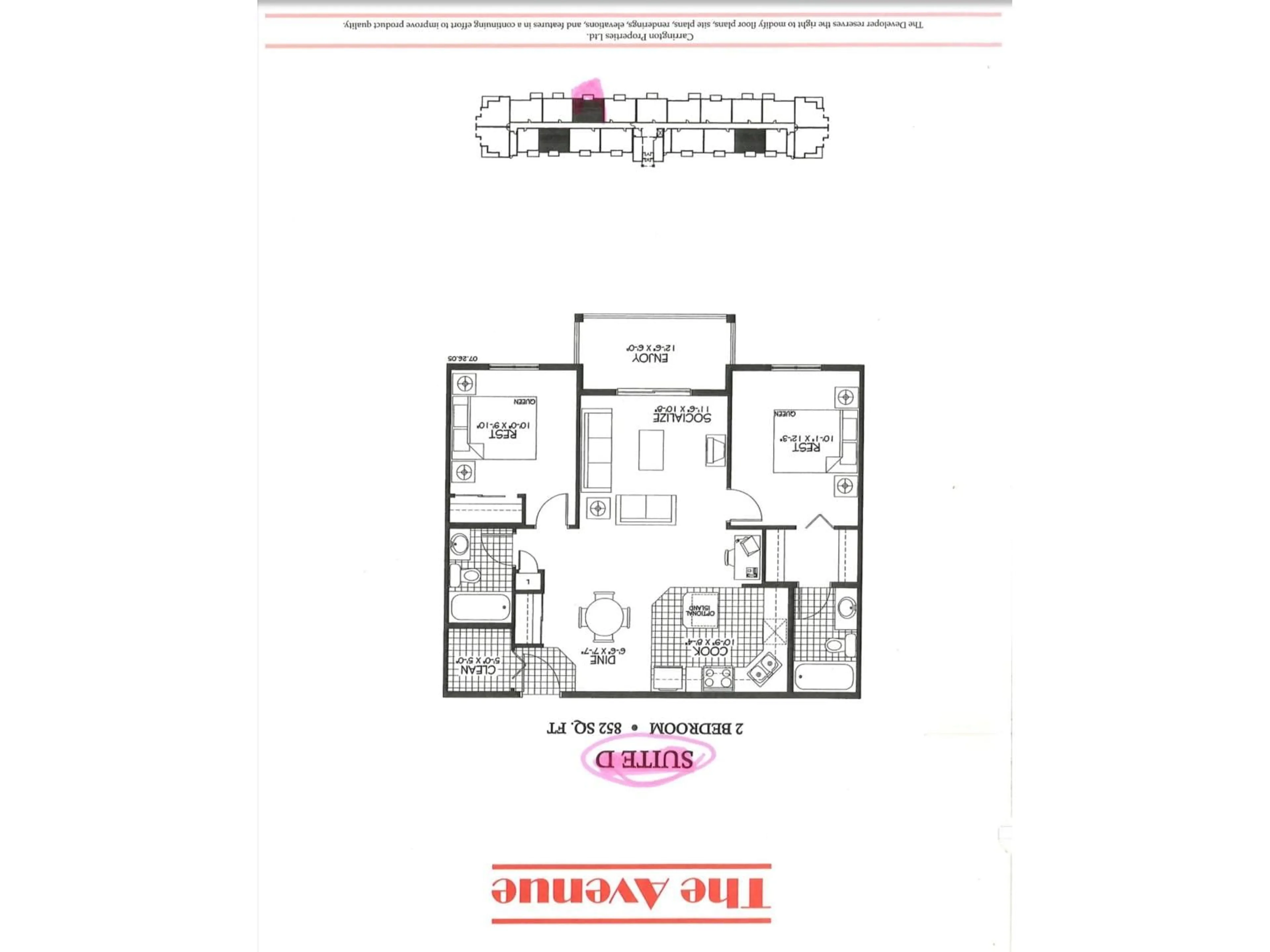 Floor plan for 309 - 408 CLAREVIEW STATION DR, Edmonton Alberta T5Y0C5