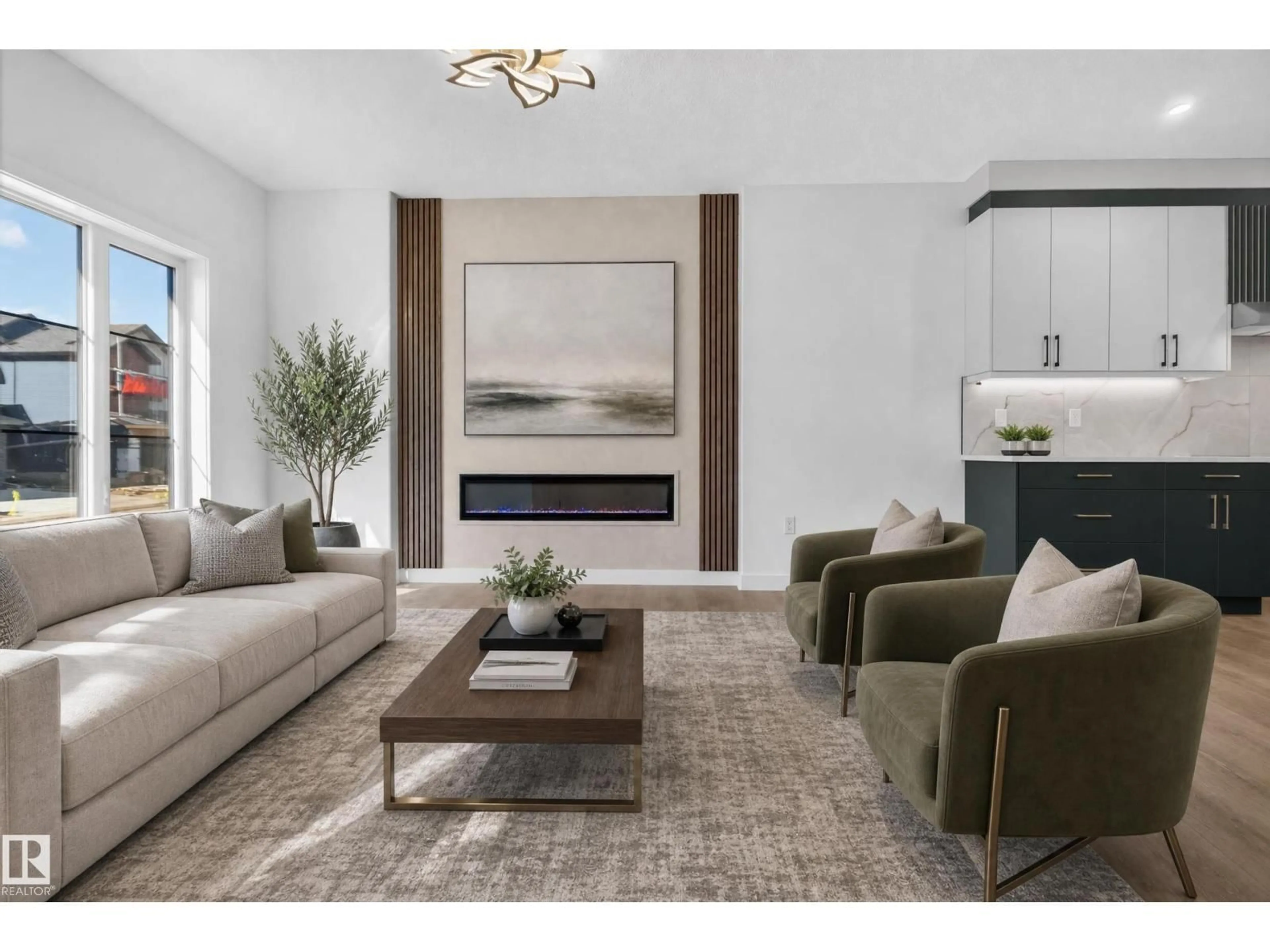 Living room with furniture, unknown for NW - 18631 130 ST, Edmonton Alberta T6V0N3
