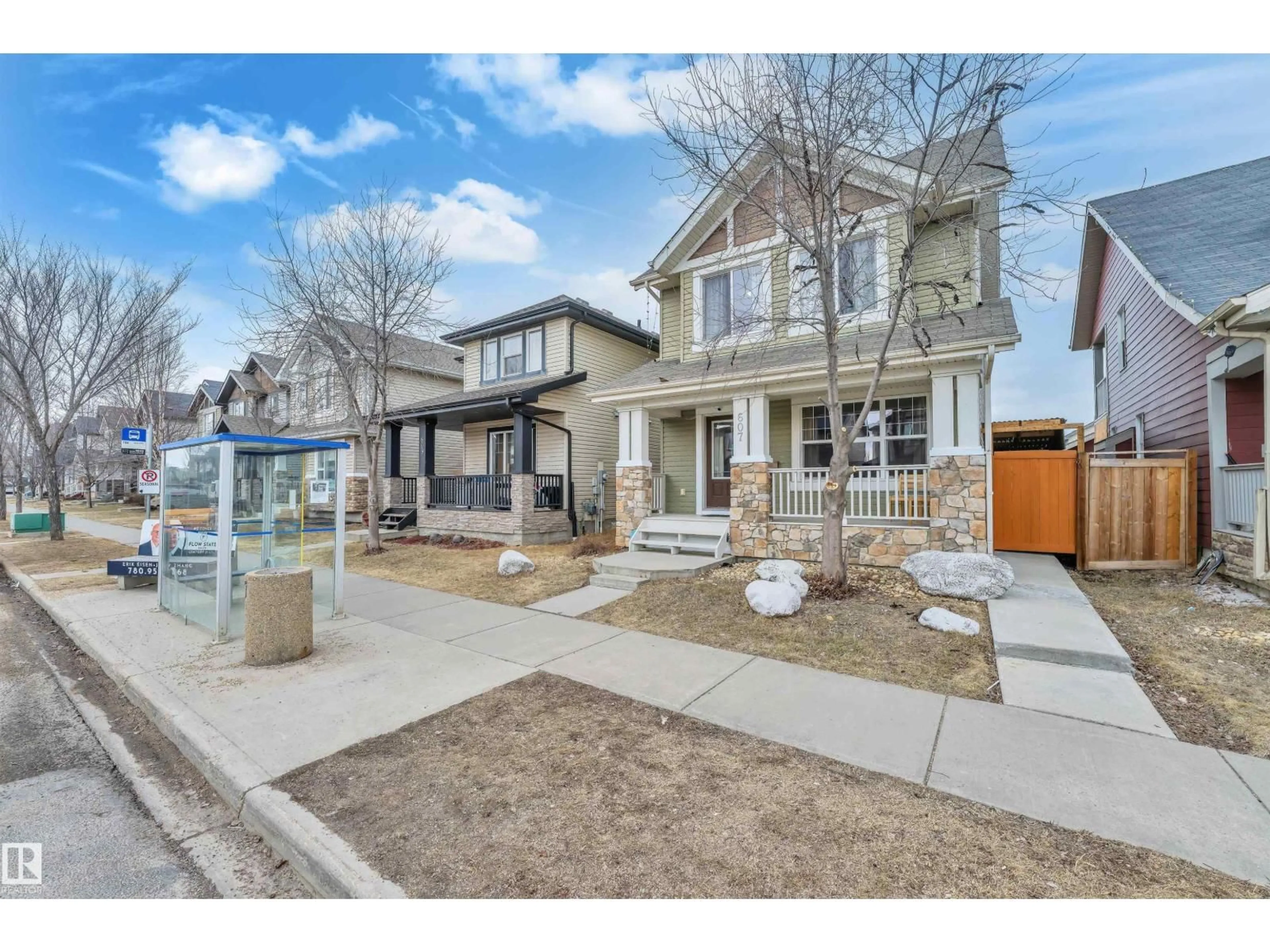 Home with brick exterior material, street for 607 ALLARD BV, Edmonton Alberta T6W0W8