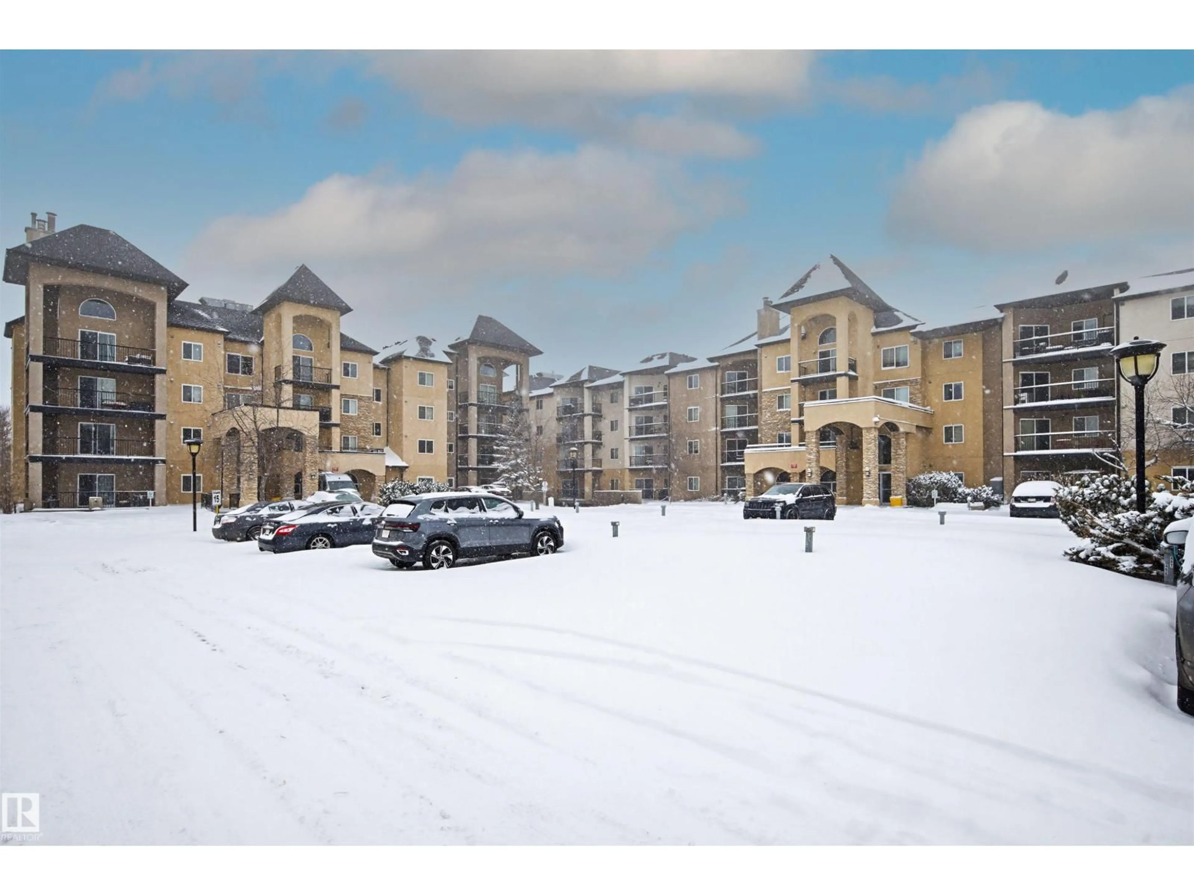 A pic from outside/outdoor area/front of a property/back of a property/a pic from drone, building for #404 - 14608 125 ST, Edmonton Alberta T5X0B5