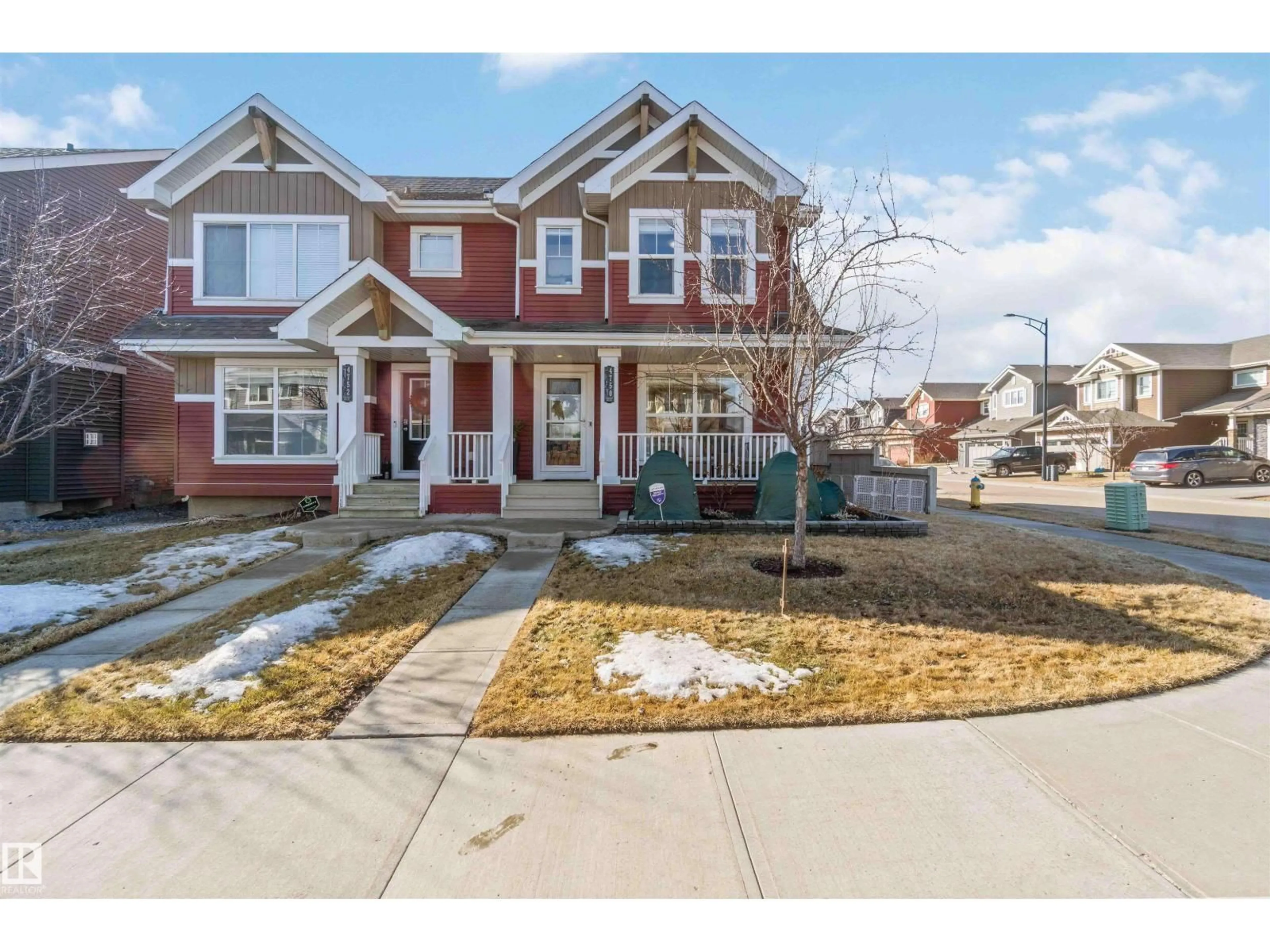 Home with brick exterior material, street for SW - 4750 CRABAPPLE RUN RU, Edmonton Alberta T6X0X7