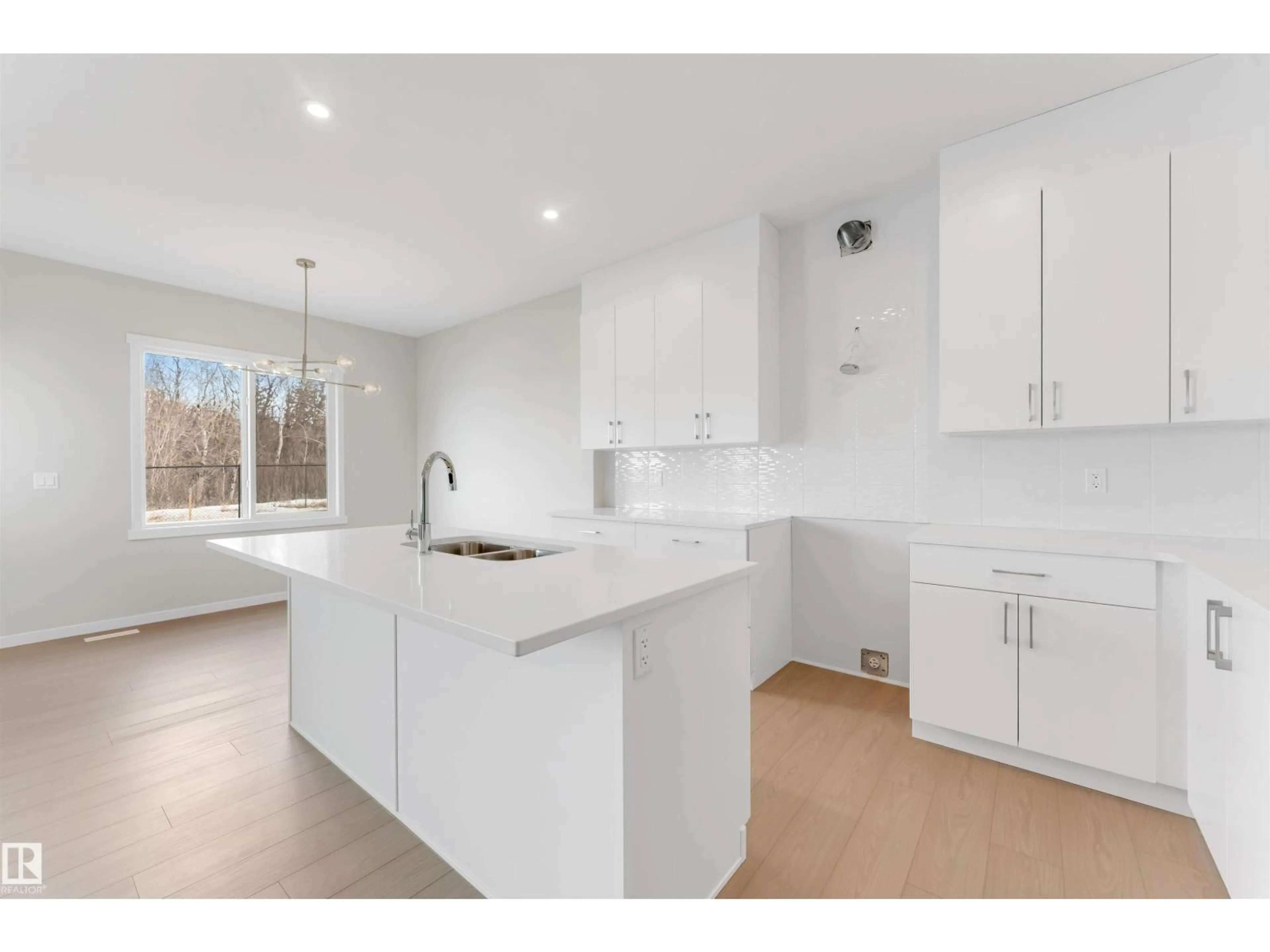 Open concept kitchen, ceramic/tile floor for NE - 17839 7 ST, Edmonton Alberta T5Y4K3