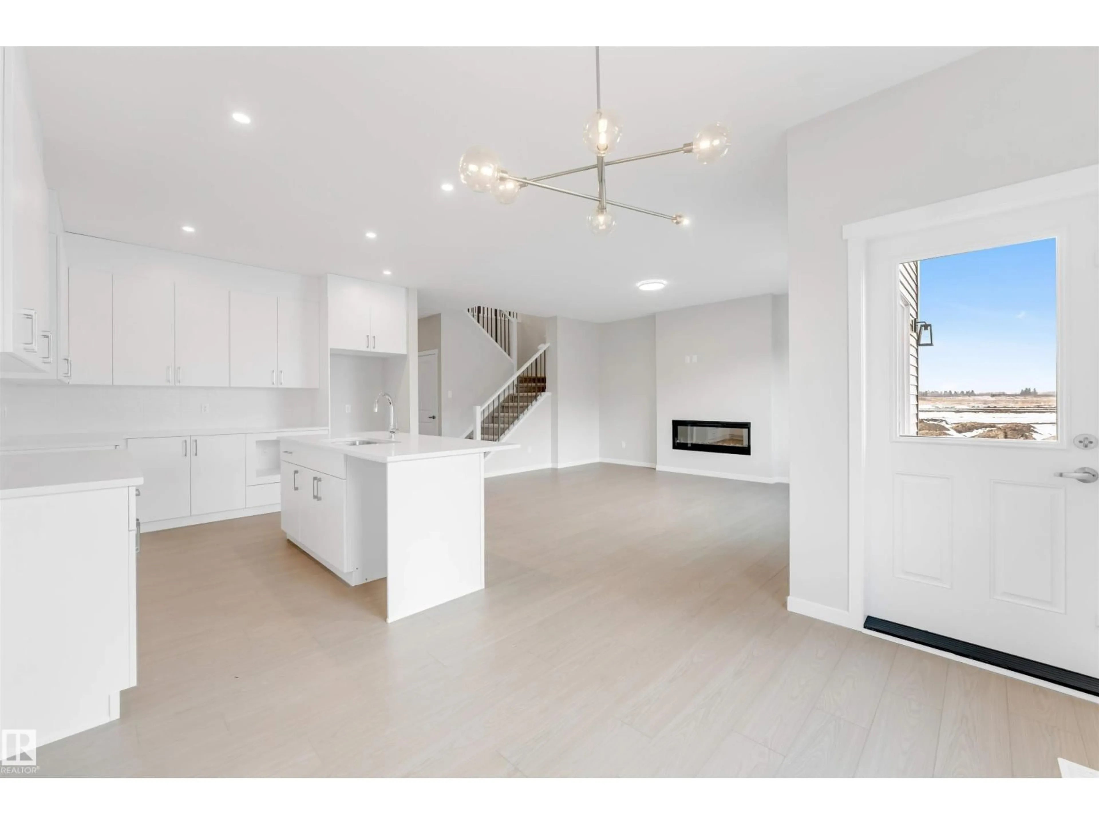 Open concept kitchen, ceramic/tile floor for NE - 17839 7 ST, Edmonton Alberta T5Y4K3