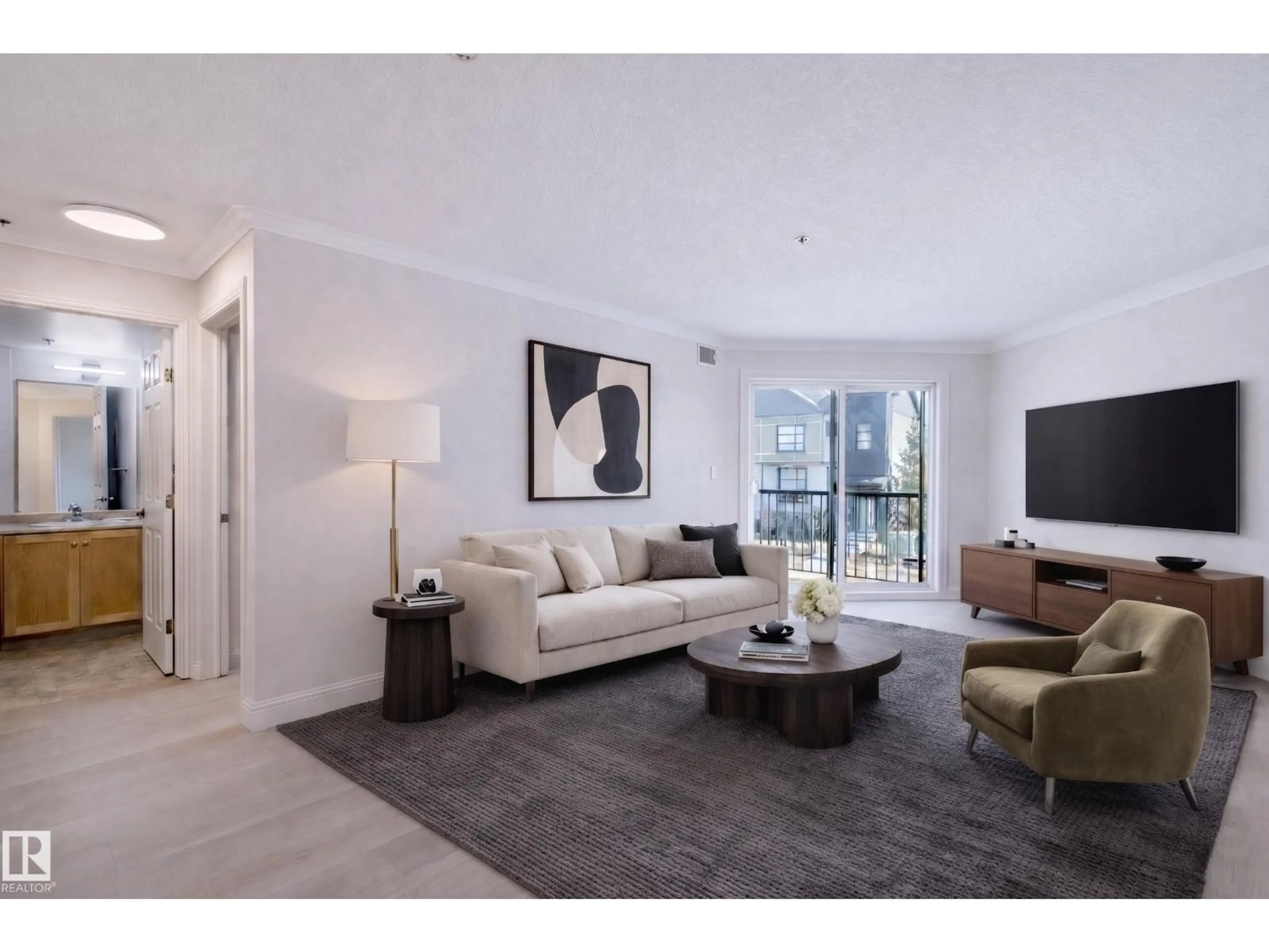 Living room with furniture, unknown for 209 - 14604 125 ST, Edmonton Alberta T5X0B6