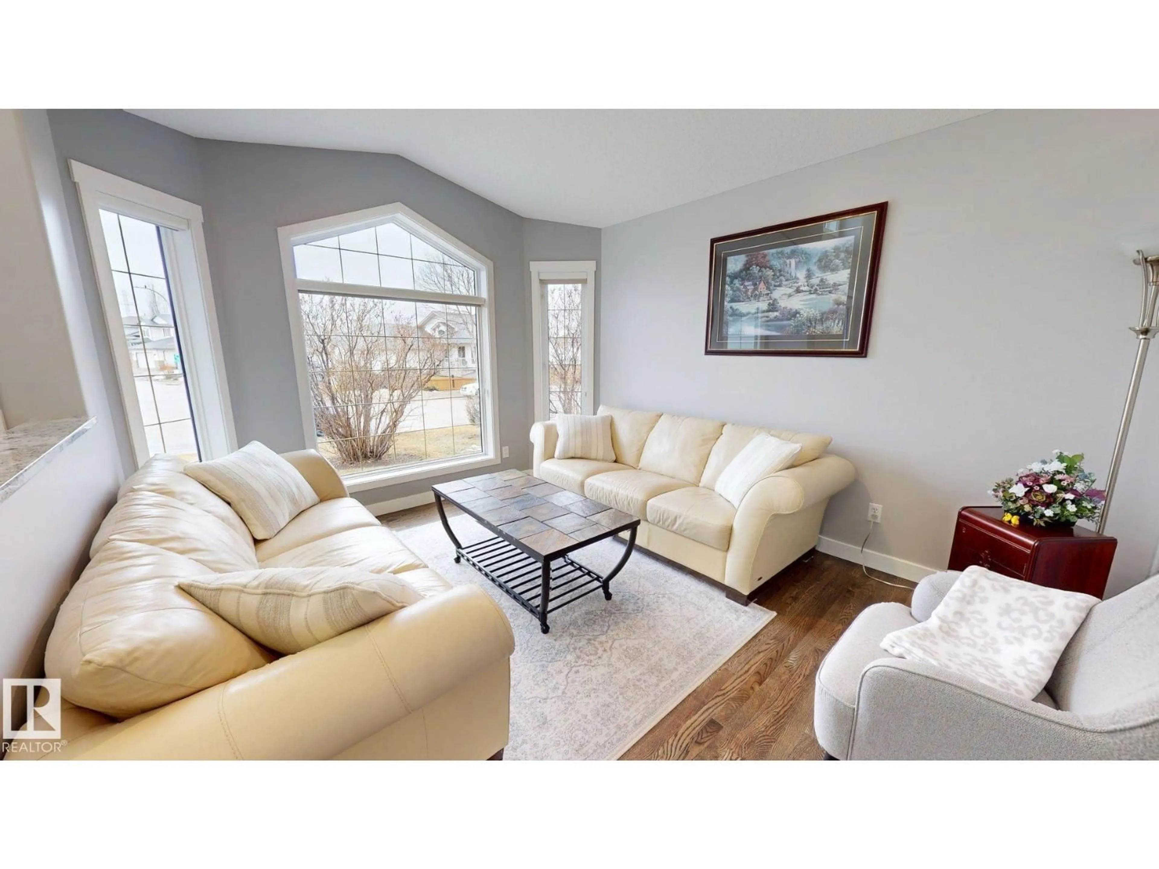 Living room with furniture, unknown for 65 RIVERPARK RD, Fort Saskatchewan Alberta T8L4K5