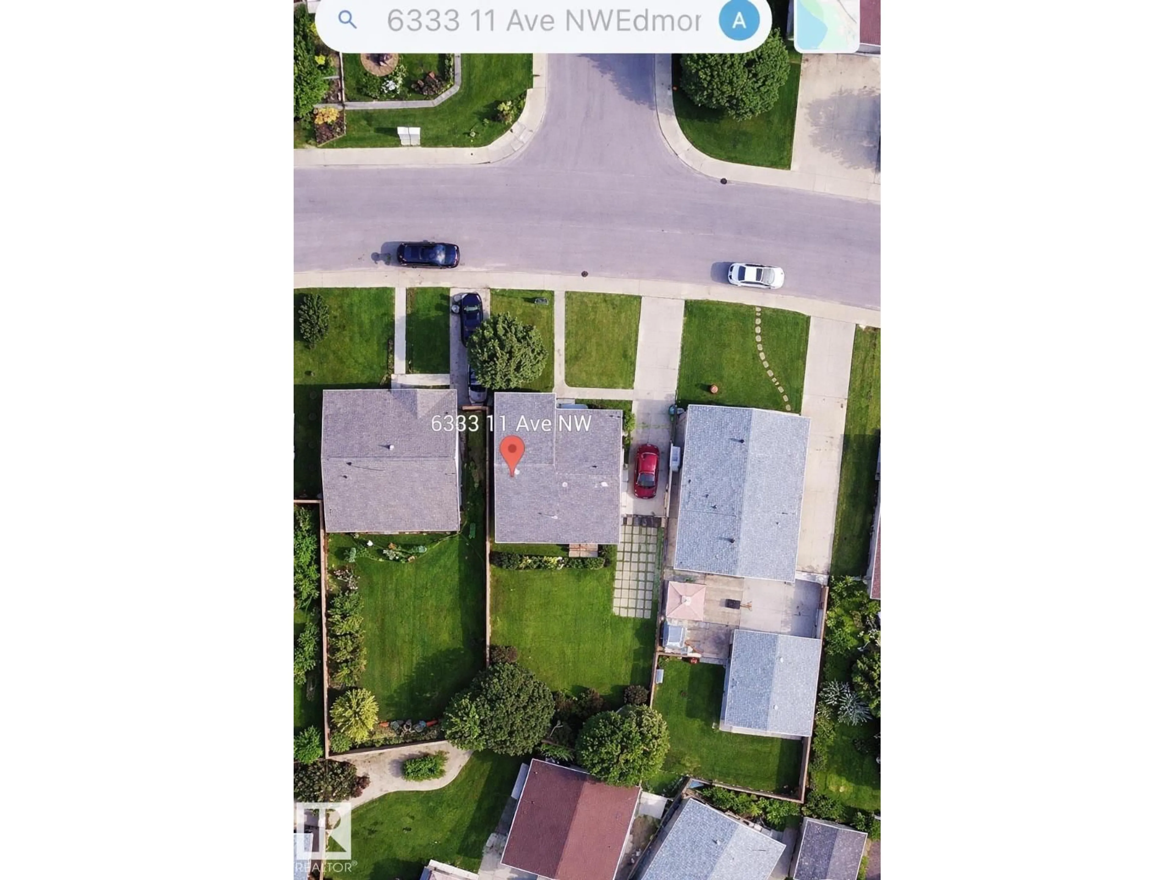 A pic from outside/outdoor area/front of a property/back of a property/a pic from drone, street for 6333 11 AV, Edmonton Alberta T6L3A8