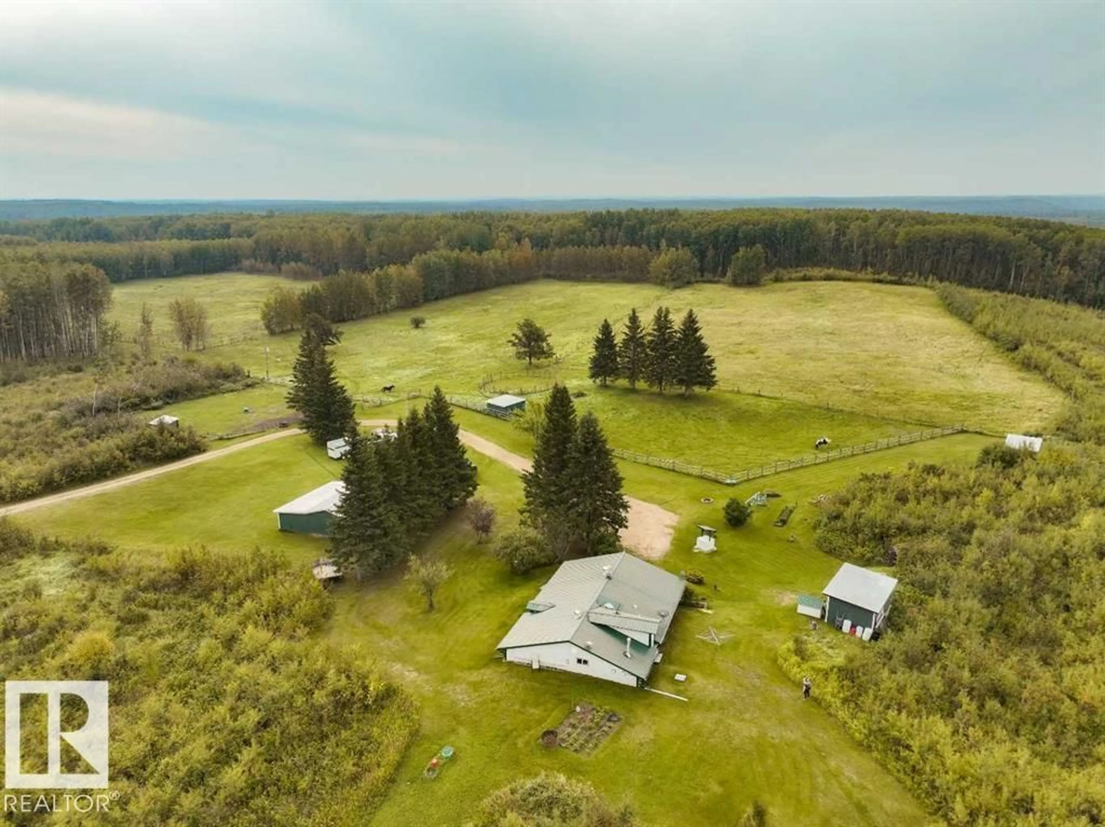 A pic from outside/outdoor area/front of a property/back of a property/a pic from drone, forest/trees view for 11069 TOWNSHIP ROAD 713, Rural Lesser Slave River M.D. Alberta T0G2B0