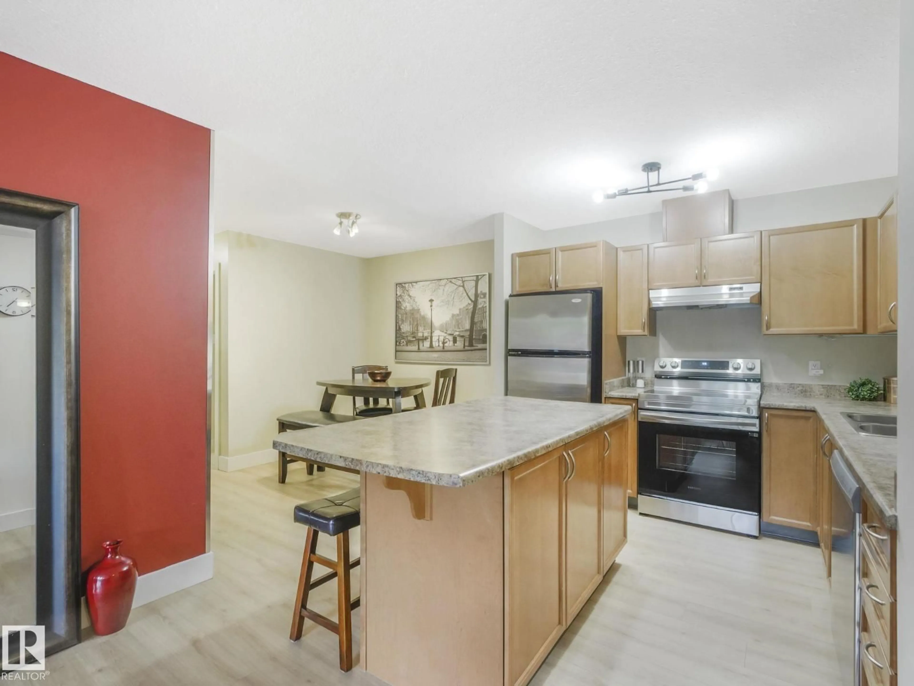 Open concept kitchen, unknown for #102 - 9715 110 ST NW, Edmonton Alberta T5K2M1