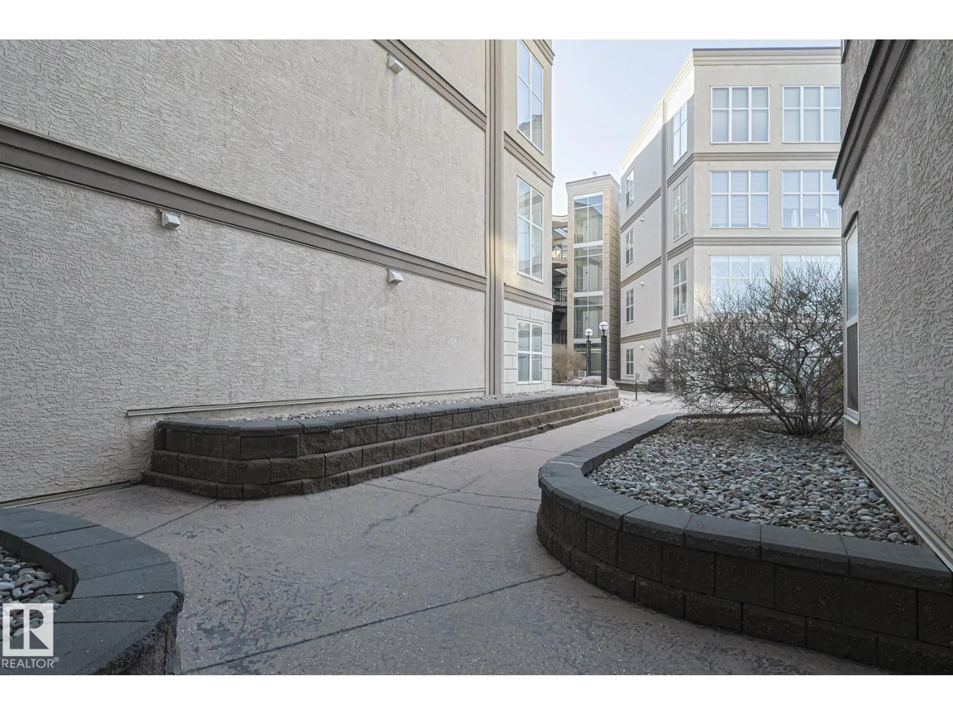 Patio, street for #100 - 4835 104A ST NW, Edmonton Alberta T6H0R5