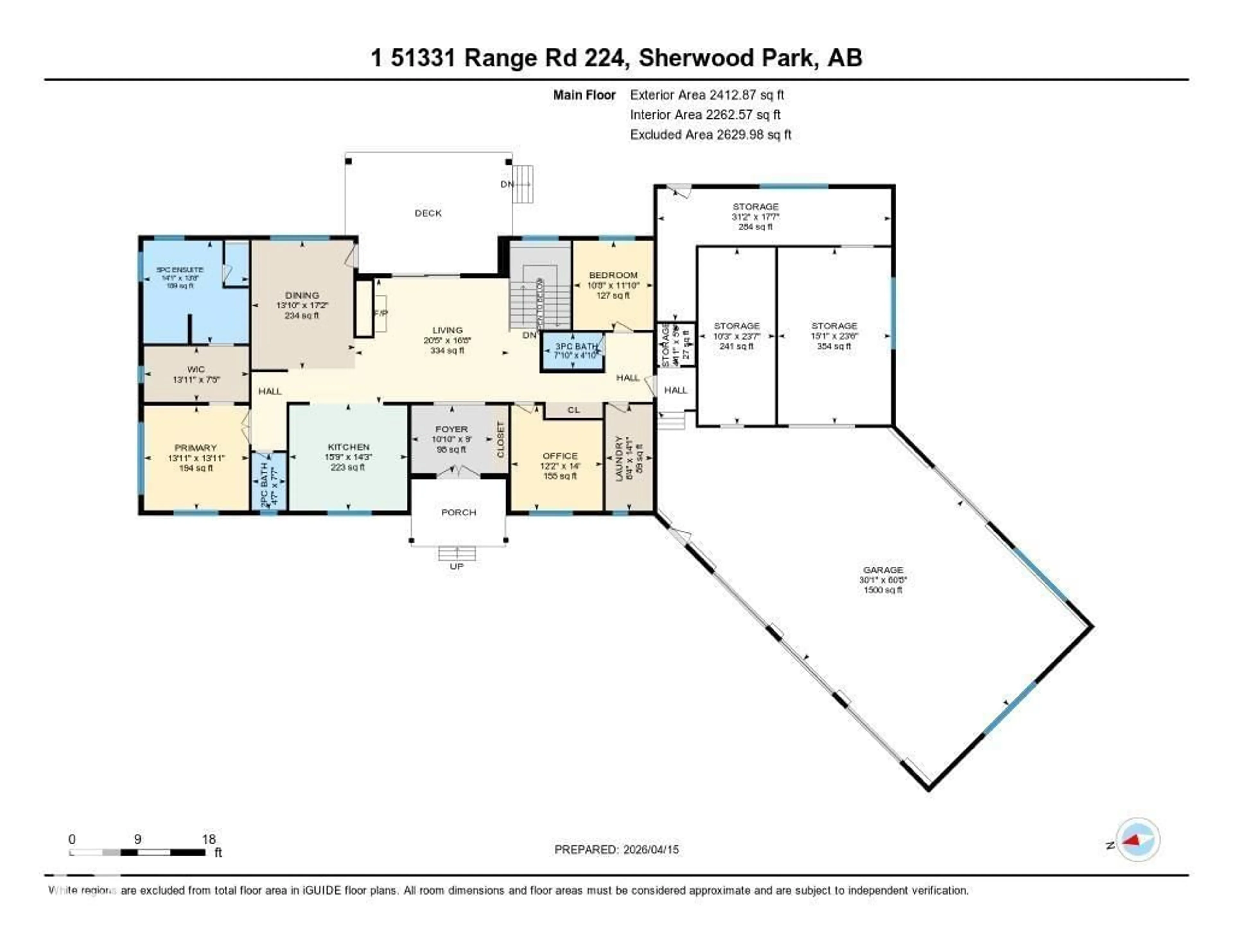 Floor plan for 51331 RGE RD 224, Rural Strathcona County Alberta T8C1H3