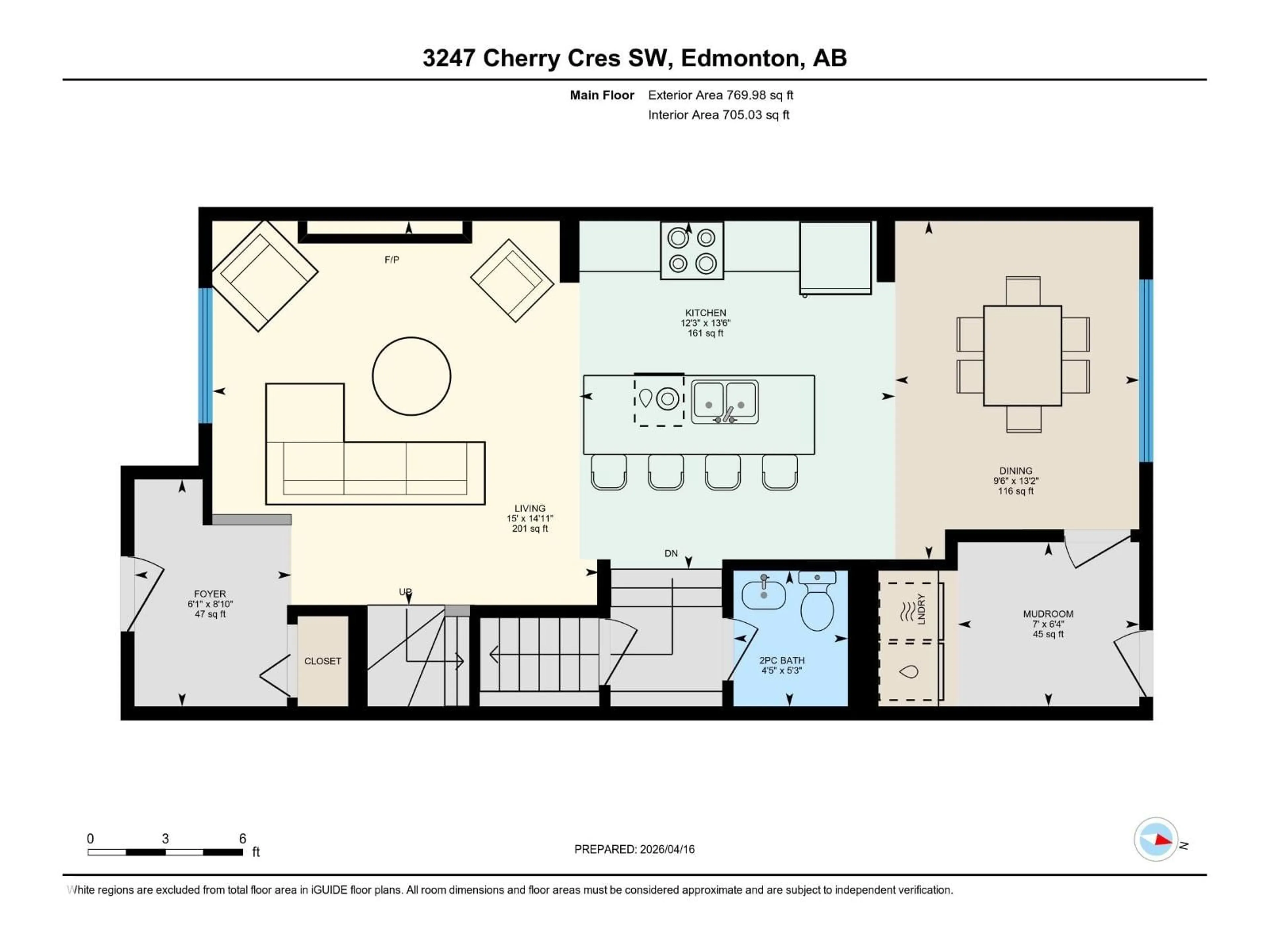 Floor plan for 3247 CHERRY CR, Edmonton Alberta T6X1A2