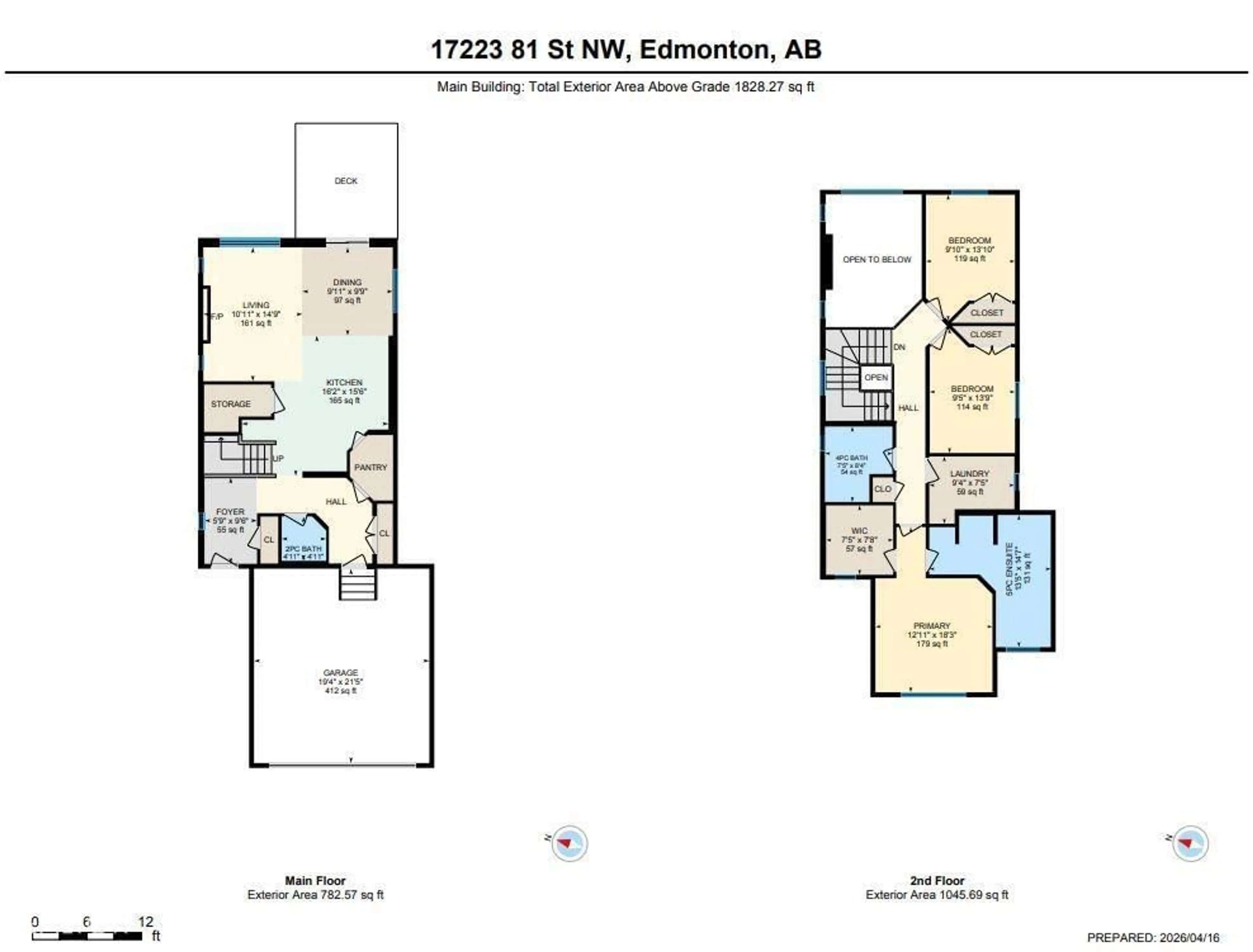 Floor plan for NW - 17223 81 ST, Edmonton Alberta T5Z0G5