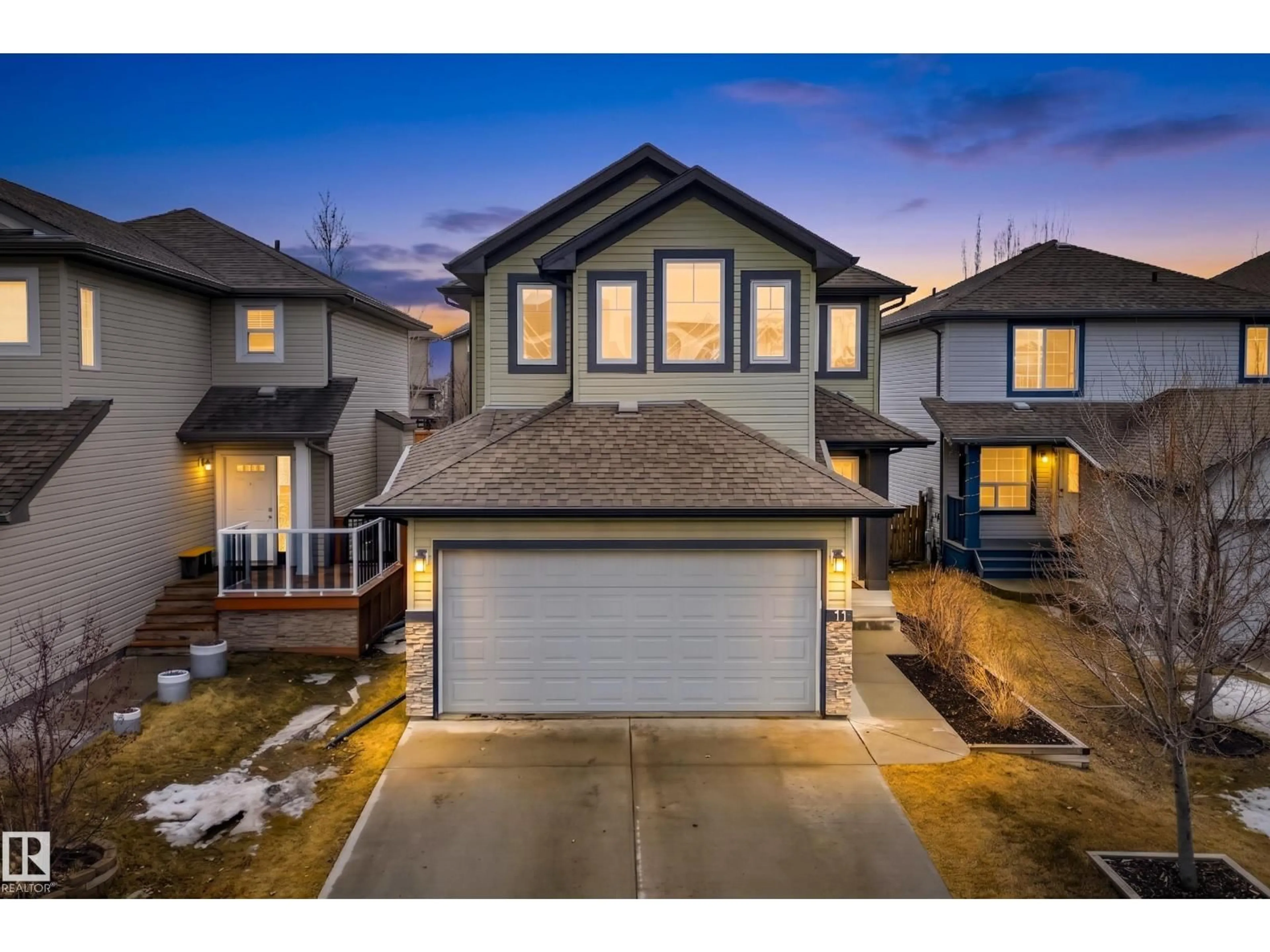 A pic from outside/outdoor area/front of a property/back of a property/a pic from drone, street for 11 SPRINGDALE PT, Sherwood Park Alberta T8H0S3
