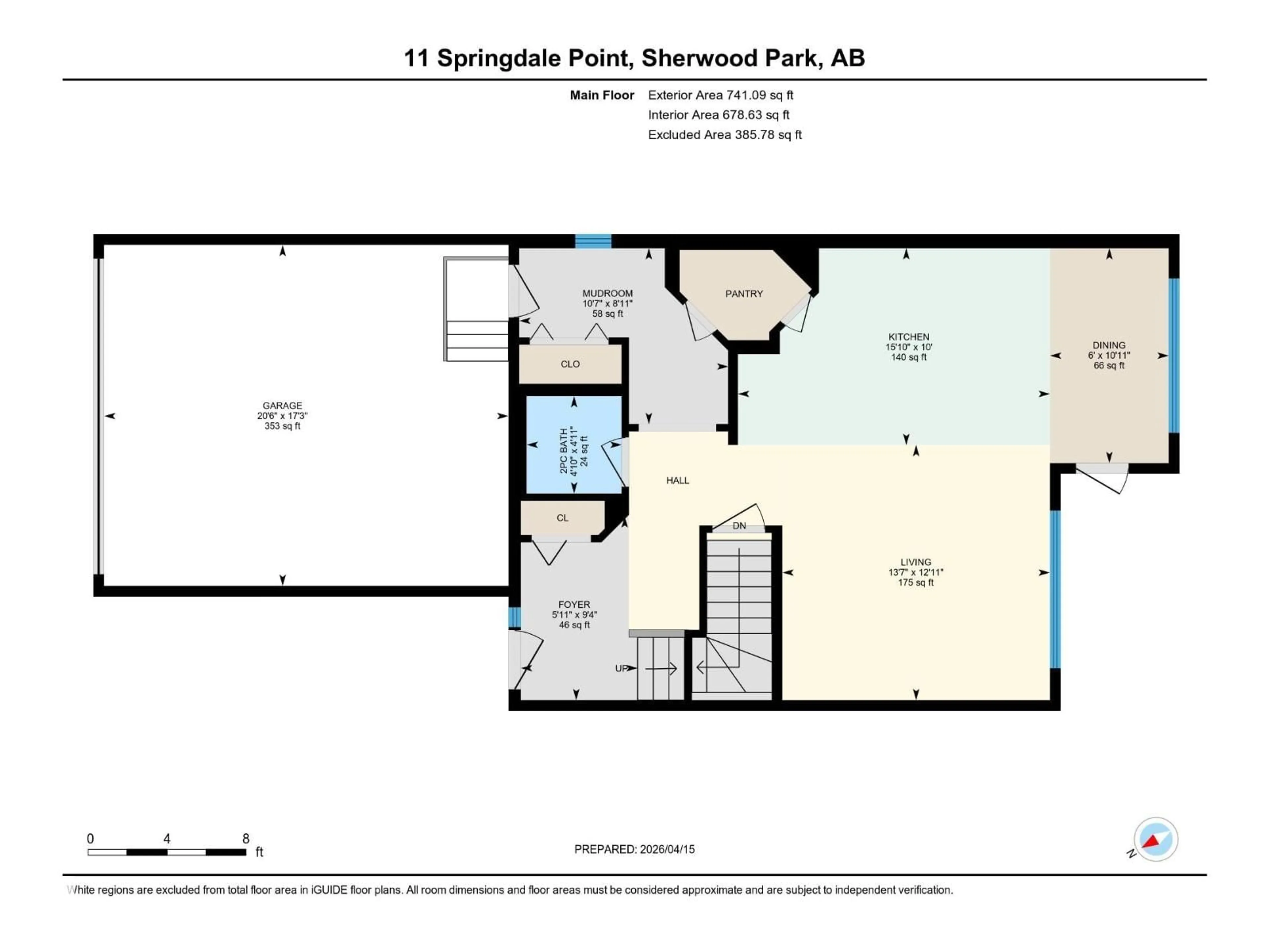 Floor plan for 11 SPRINGDALE PT, Sherwood Park Alberta T8H0S3